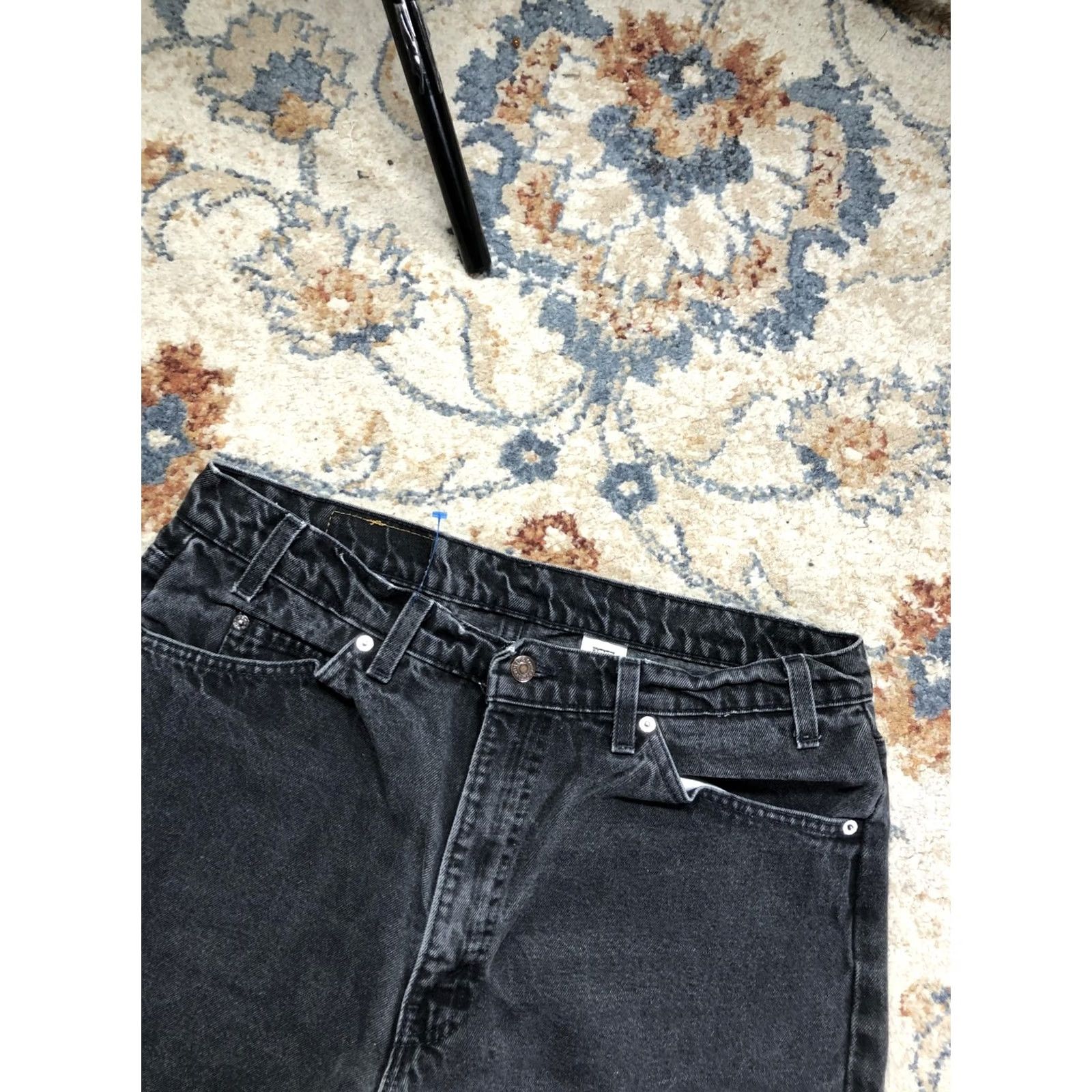 Levi's VINTAGE Levi's 550 Bermuda Shorts Mens 38 Black Denim Relaxed Fit 90s USA Charcoal Wash Size US 38 / EU 54 - 6 Thumbnail