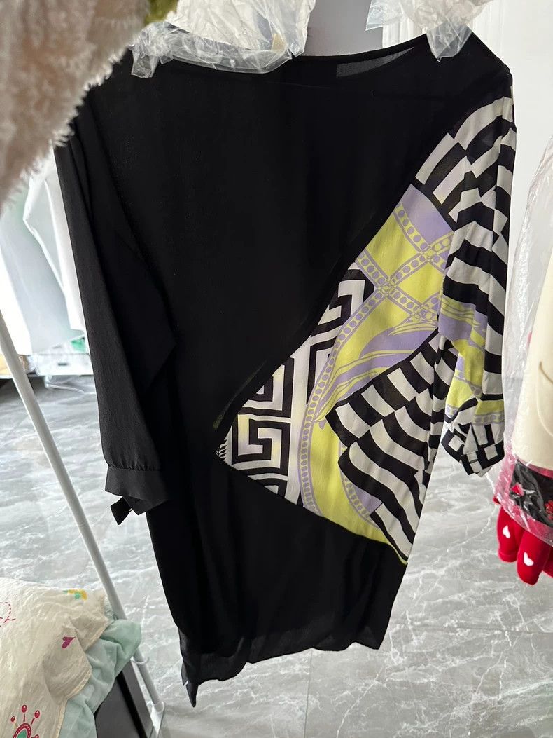Versace Versace Mulberry silk dress Size S / US 4 / IT 40 - 3 Thumbnail