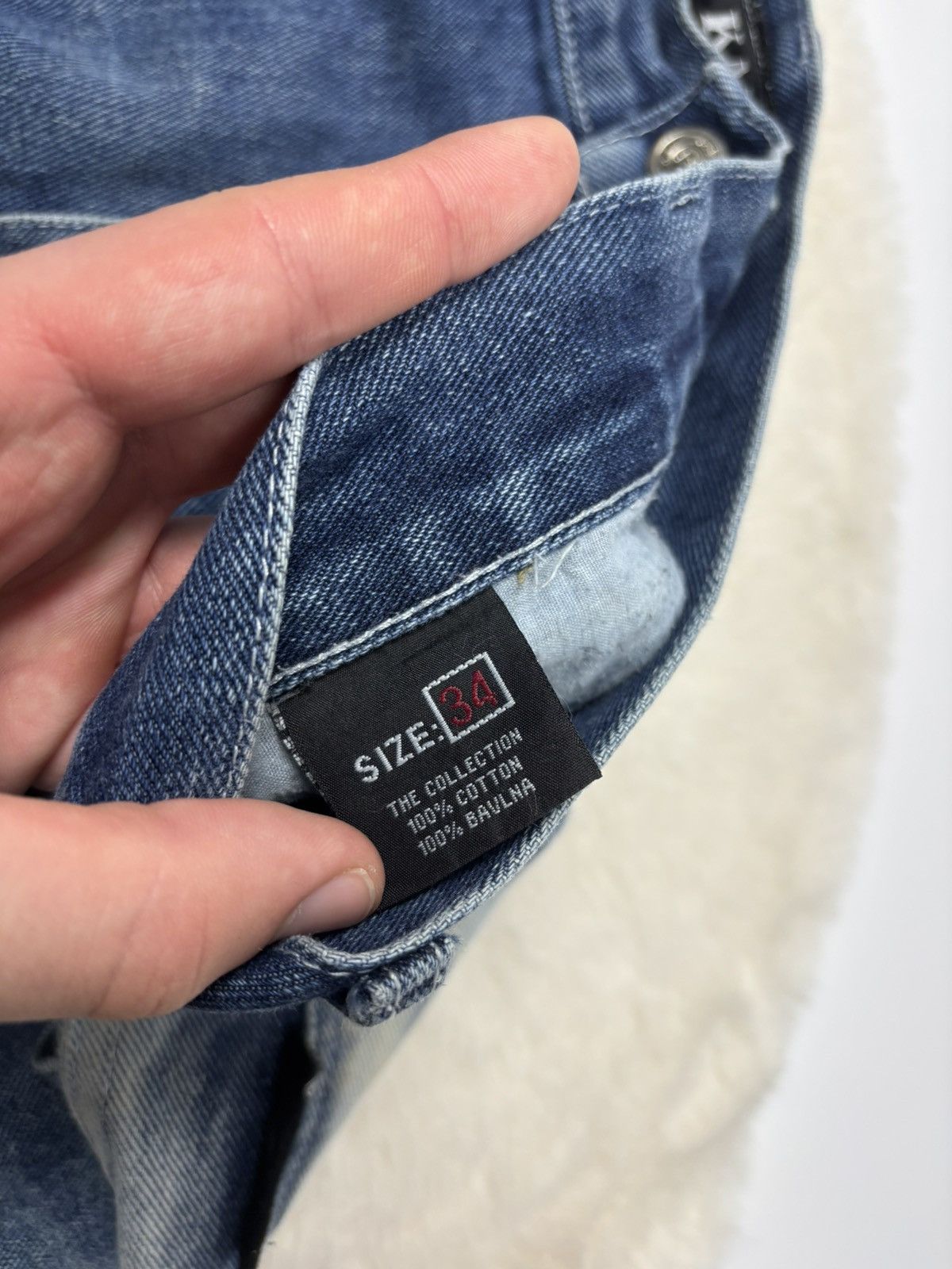 Karl Kani × Vintage Karl Kani Vintage Baggy Jeans With Acid Wash Rare Y2K Style Size US 34 / EU 50 - 20 Thumbnail