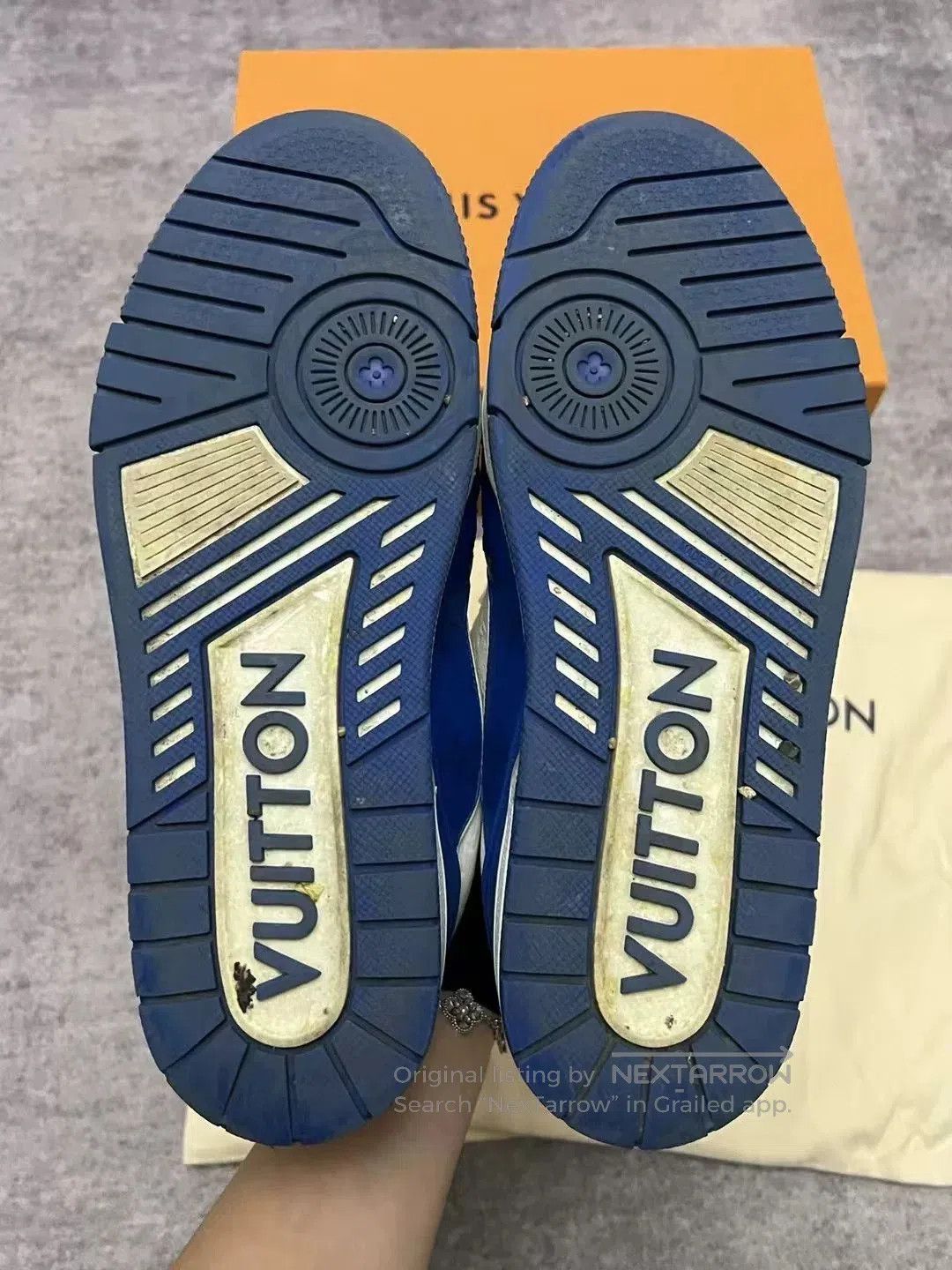 Louis Vuitton louis vuitton blue and white trainer shoes. Size US 7 / EU 40 - 9 Thumbnail