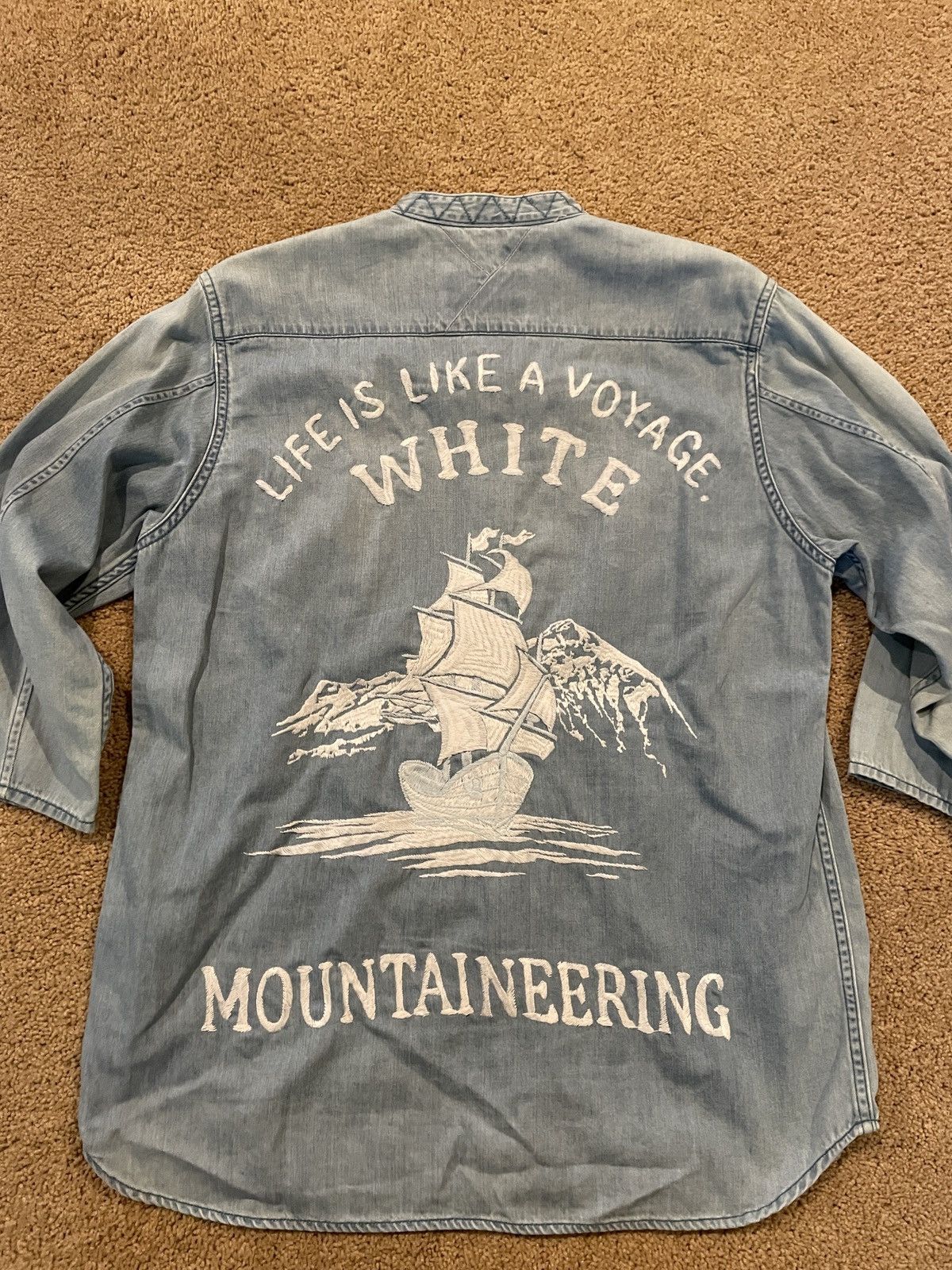 White Mountaineering White Mountaineering Blue Denim Shirt Size US M / EU 48-50 / 2 - 3 Thumbnail
