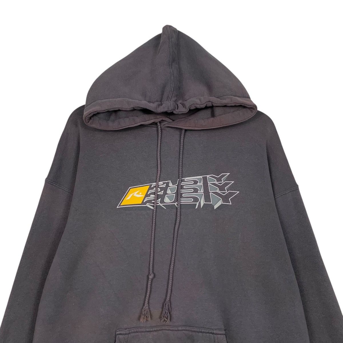 Rusty 90’s RUSTY Big Logo Pullover Hoodie Sweatshirt #3635-C166 Size US L / EU 52-54 / 3 - 2 Thumbnail