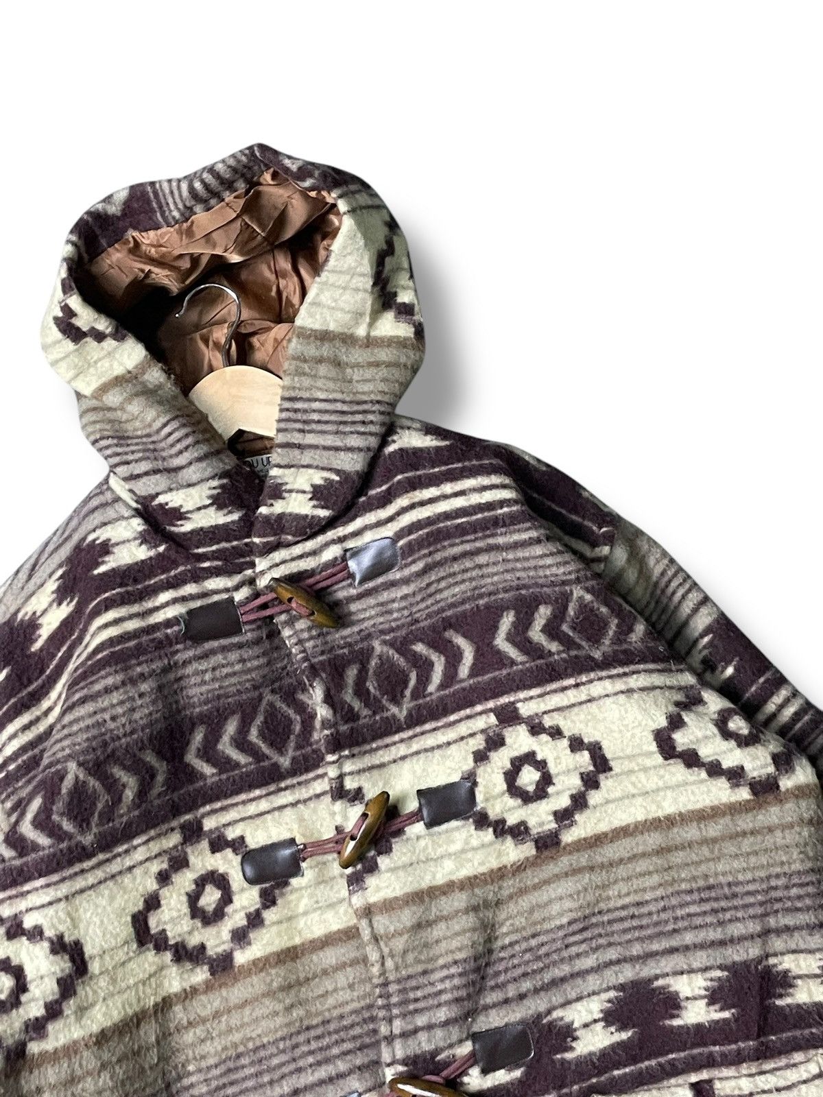 Japanese Brand × Vintage Japanese Brand Abstract Duffle Hooded Jacket (66) Size US M / EU 48-50 / 2 - 2 Thumbnail
