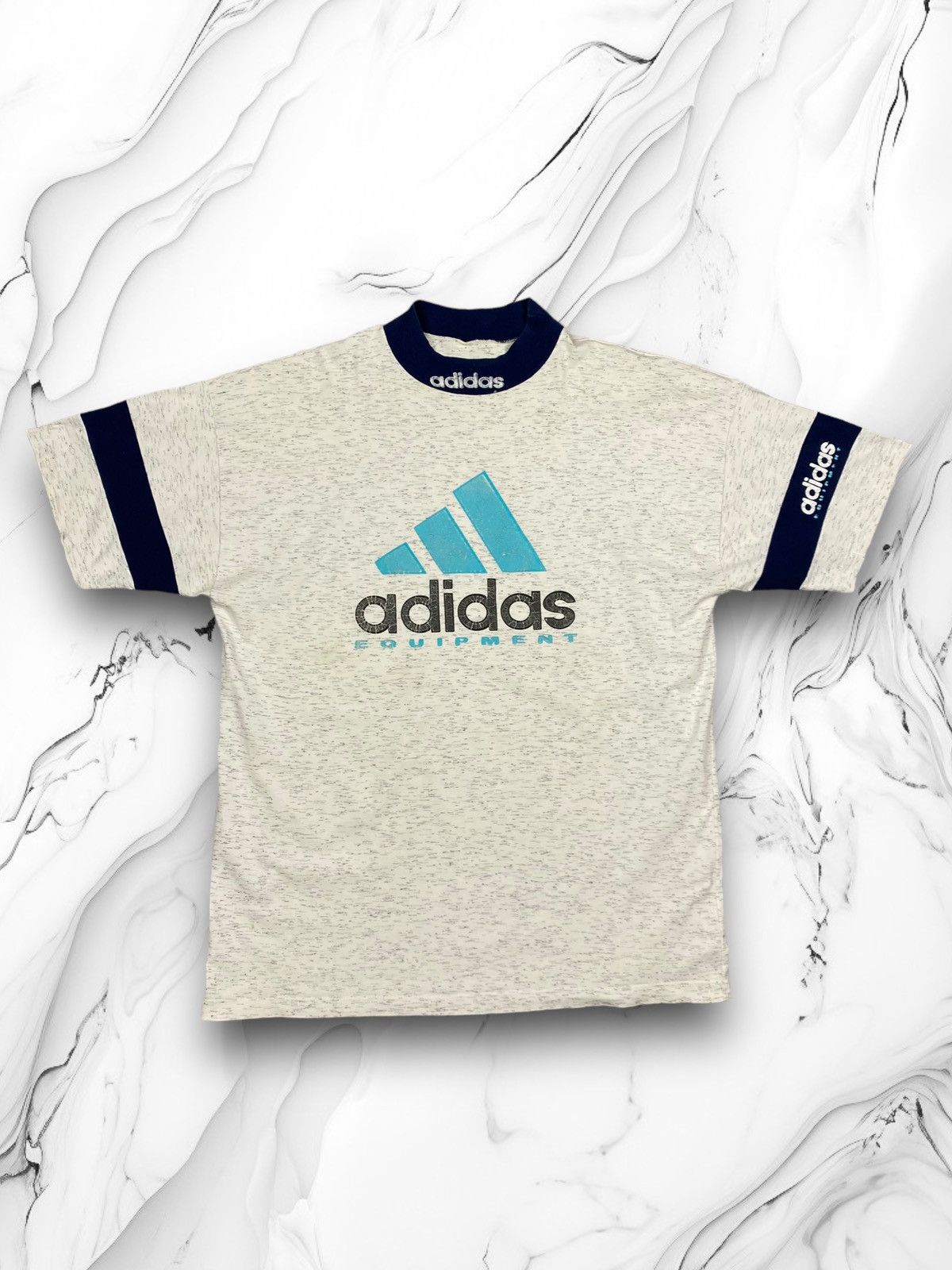 Adidas Vintage Adidas Equipment Big Logo Bootleg Tee T Shirt Size US L / EU 52-54 / 3 - 1 Thumbnail