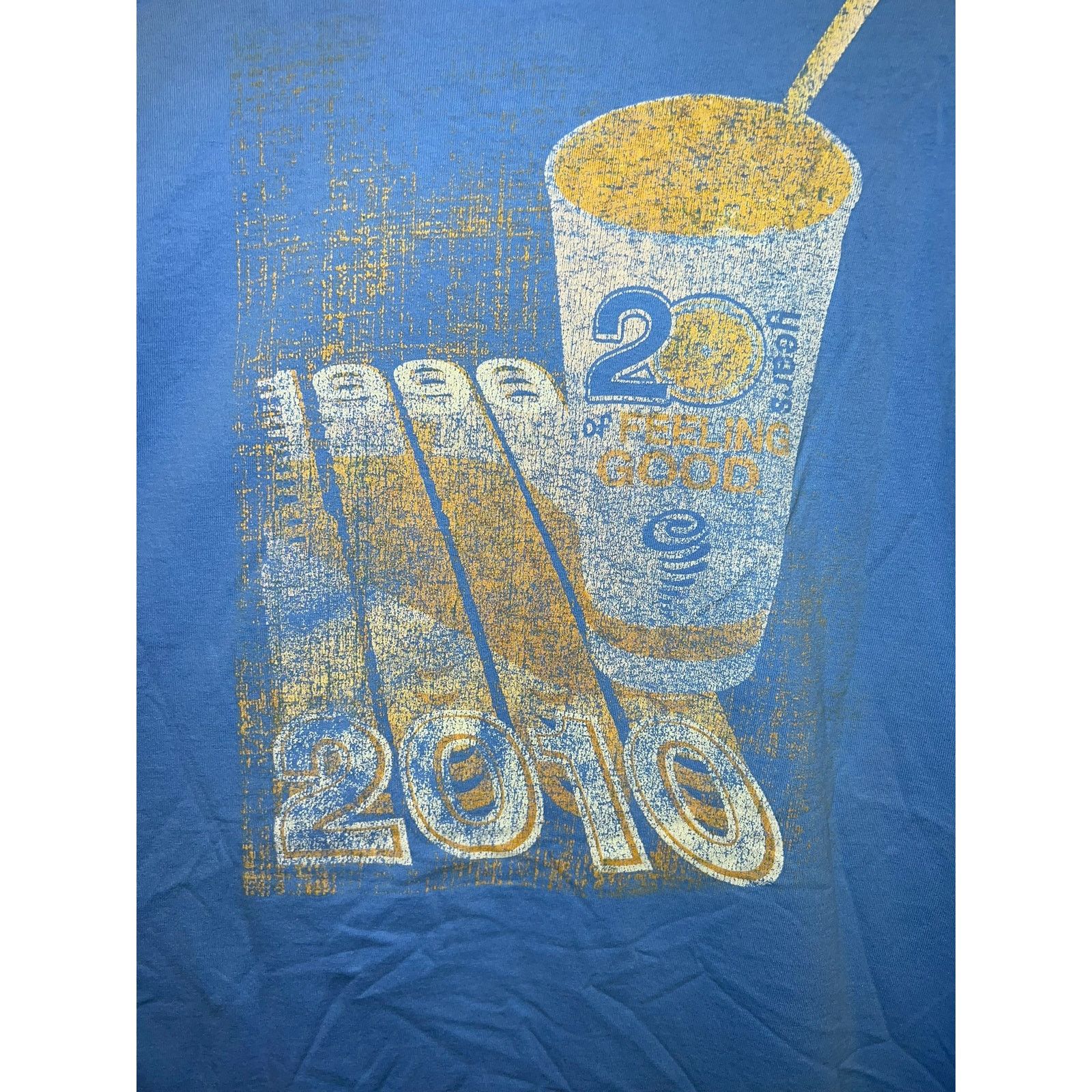 Hanes Jamba Juice Shirt 20th Anniversary Good Drink Faded Tee 2XL Size US XXL / EU 58 / 5 - 8 Thumbnail