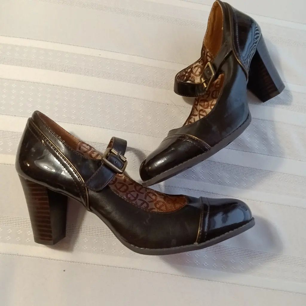 Etienne Aigner Etienne Aigner Vintage Mary Jane Heels Leather Size US 7 / IT 37 - 3 Thumbnail