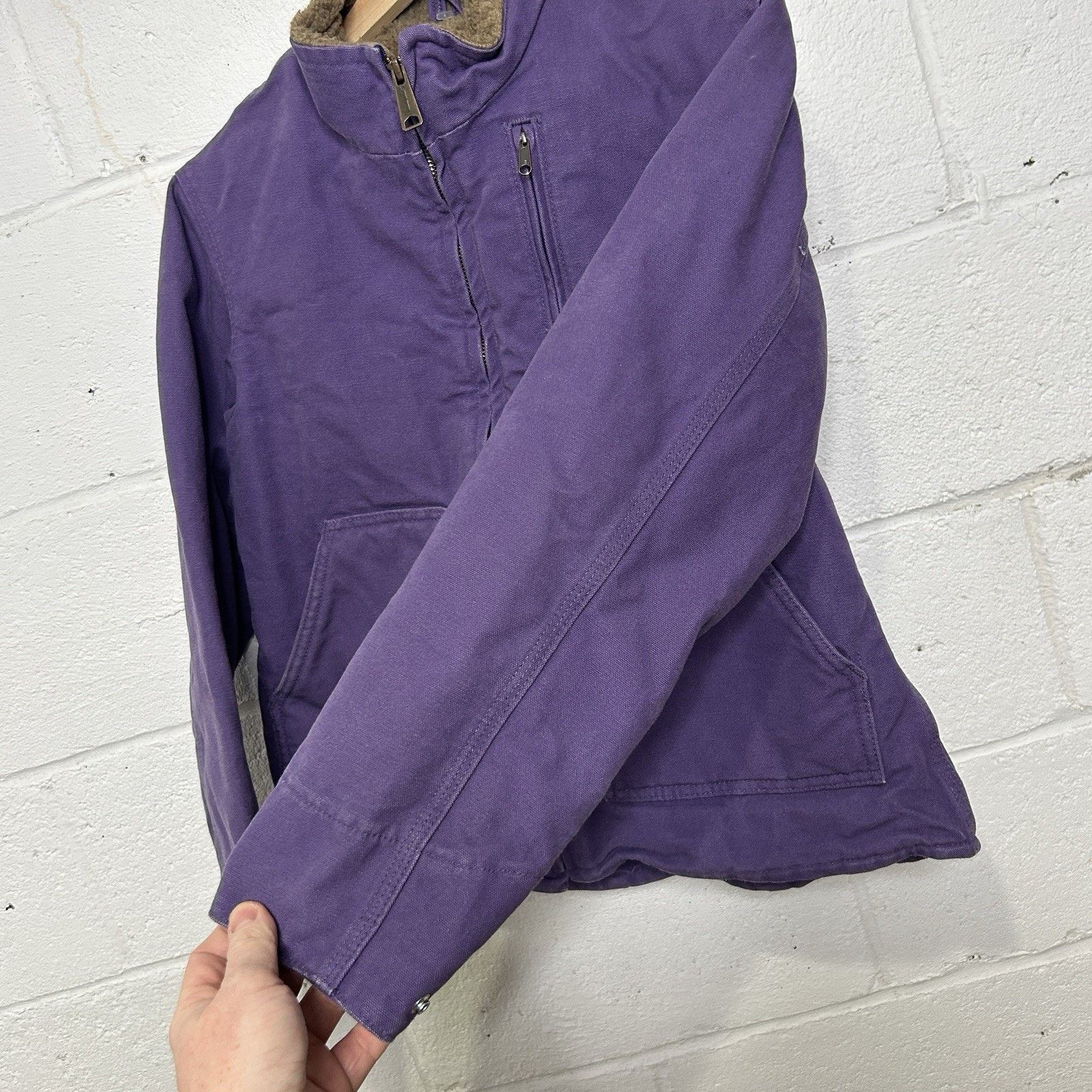 Carhartt Vintage Carhartt Sherpa-Lined Sierra Jacket “Grape” WJ022 Size S / US 4 / IT 40 - 5 Thumbnail