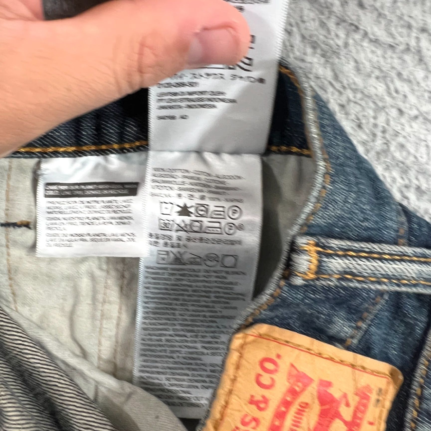 Levi's Levi's 559 Jeans Men Relaxed Straight Fit 33x32 Medium Blue Denim Grunge Skater Casual Size US 33 - 7 Thumbnail
