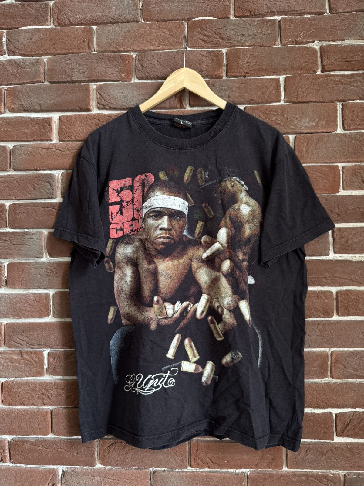 Rap Tees 00s Vintage G Unit 50 cent Rap Hip Hop Band Tshirt Rare Size US L / EU 52-54 / 3 - 1 Thumbnail