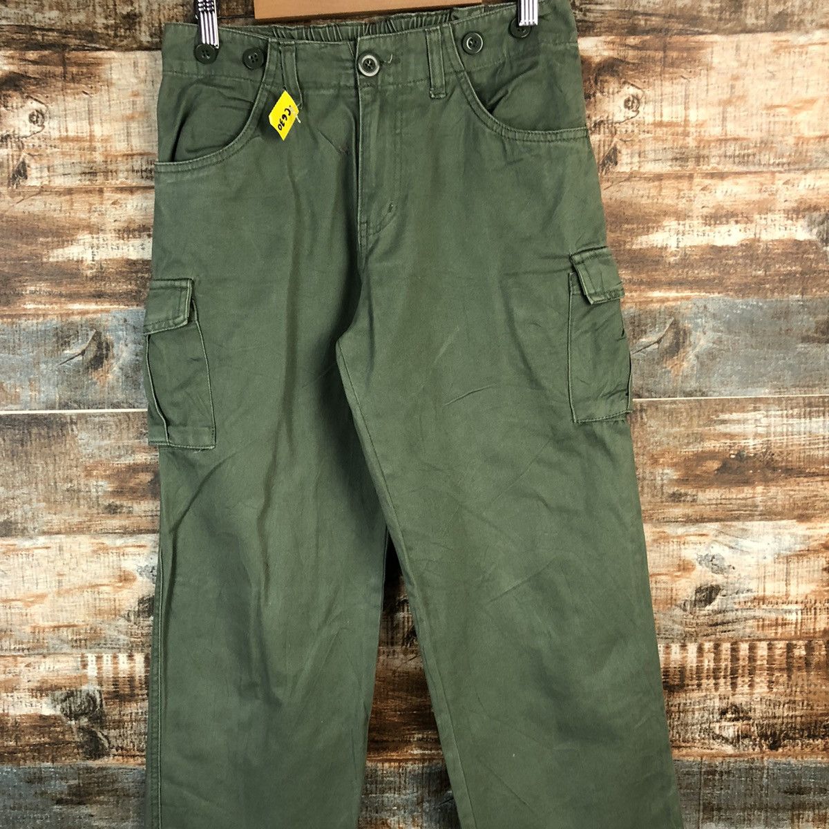 Japanese Brand DL Japanese Brand Green Cargo Multipocket Pants #C630 Size US 26 / EU 42 - 5 Thumbnail