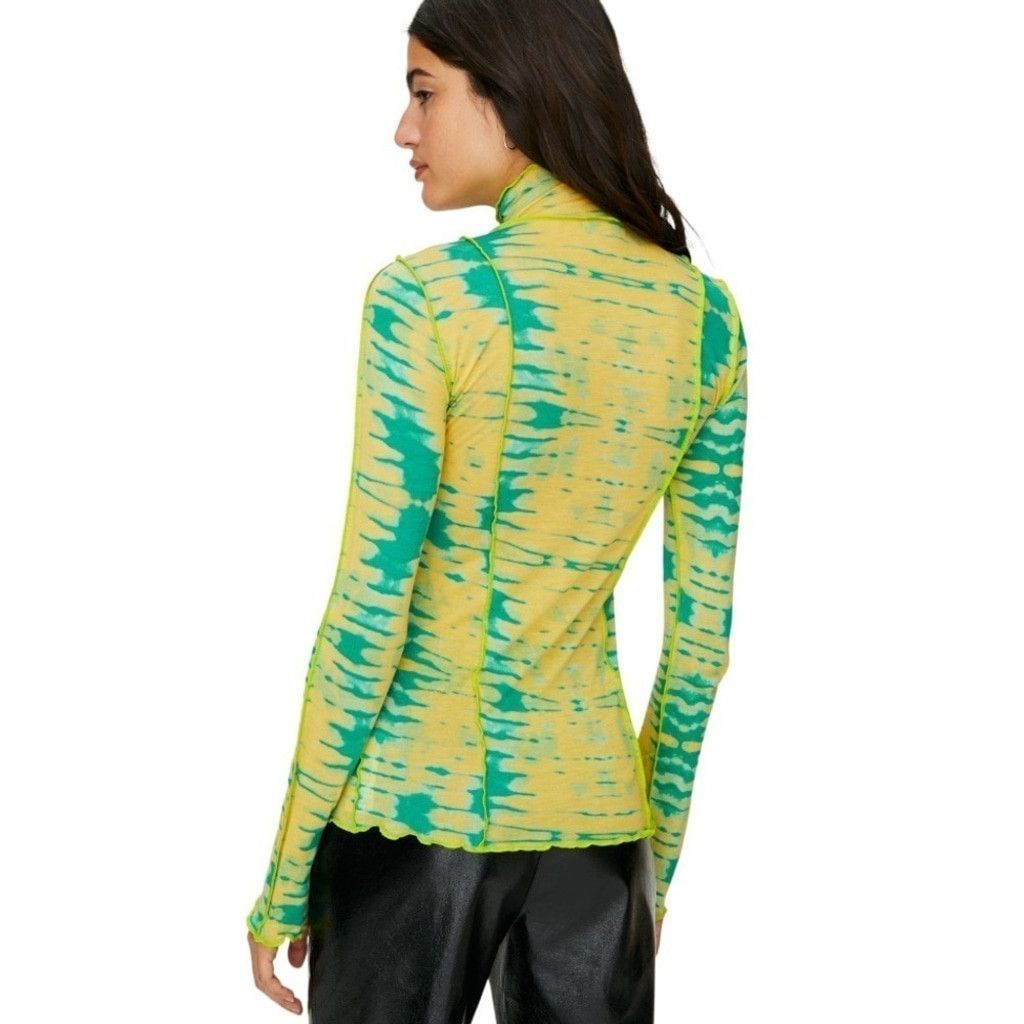 Aritzia WILFRED Orbit Modal Long Sleeve Top Citron/Green XXS Size XXS / US 00 / IT 34 - 5 Thumbnail