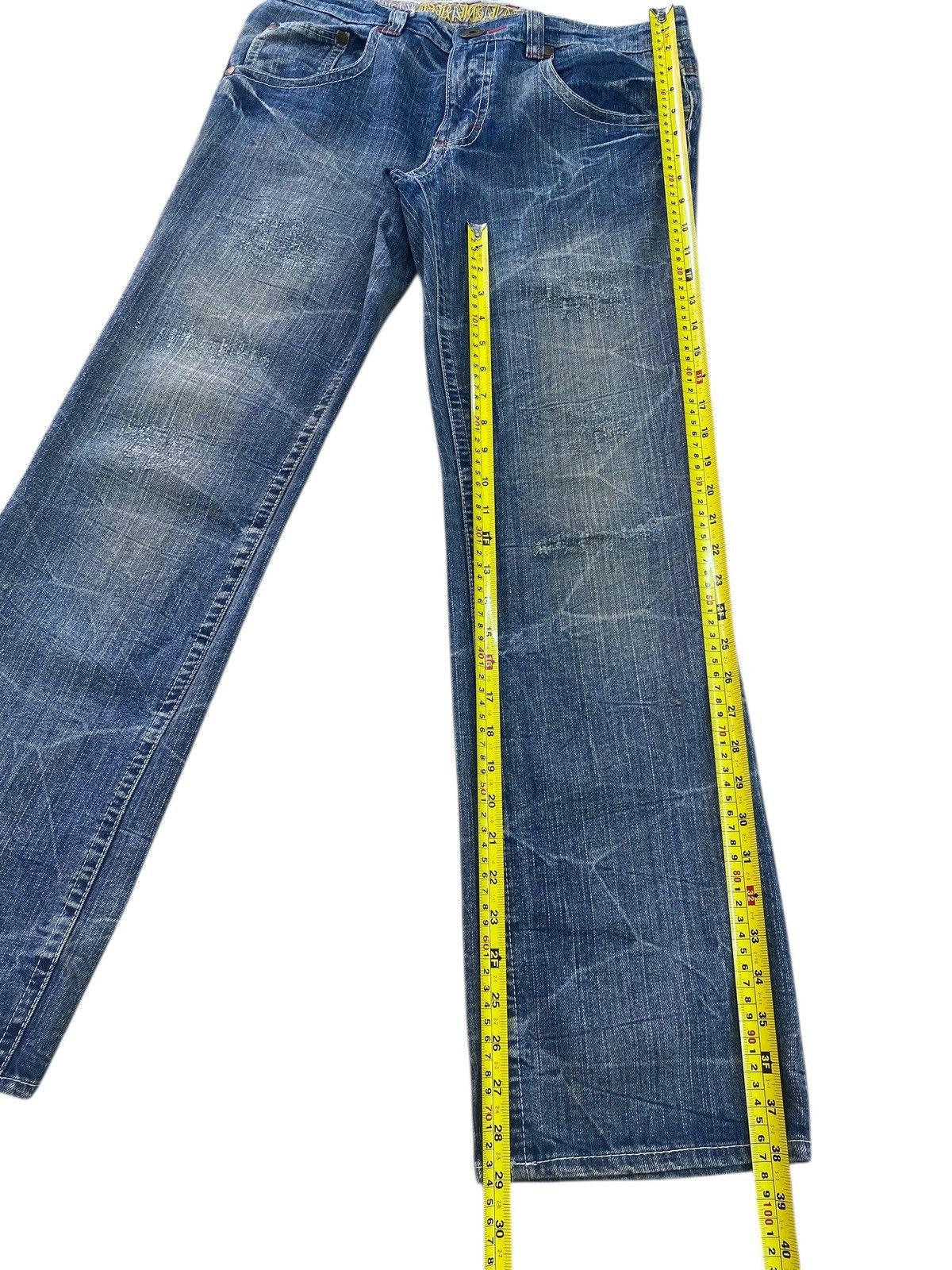 Japanese Brand Japanese Brand Mud Wash Honeycomb Style Straight Leg Jeans Size US 33 - 8 Thumbnail