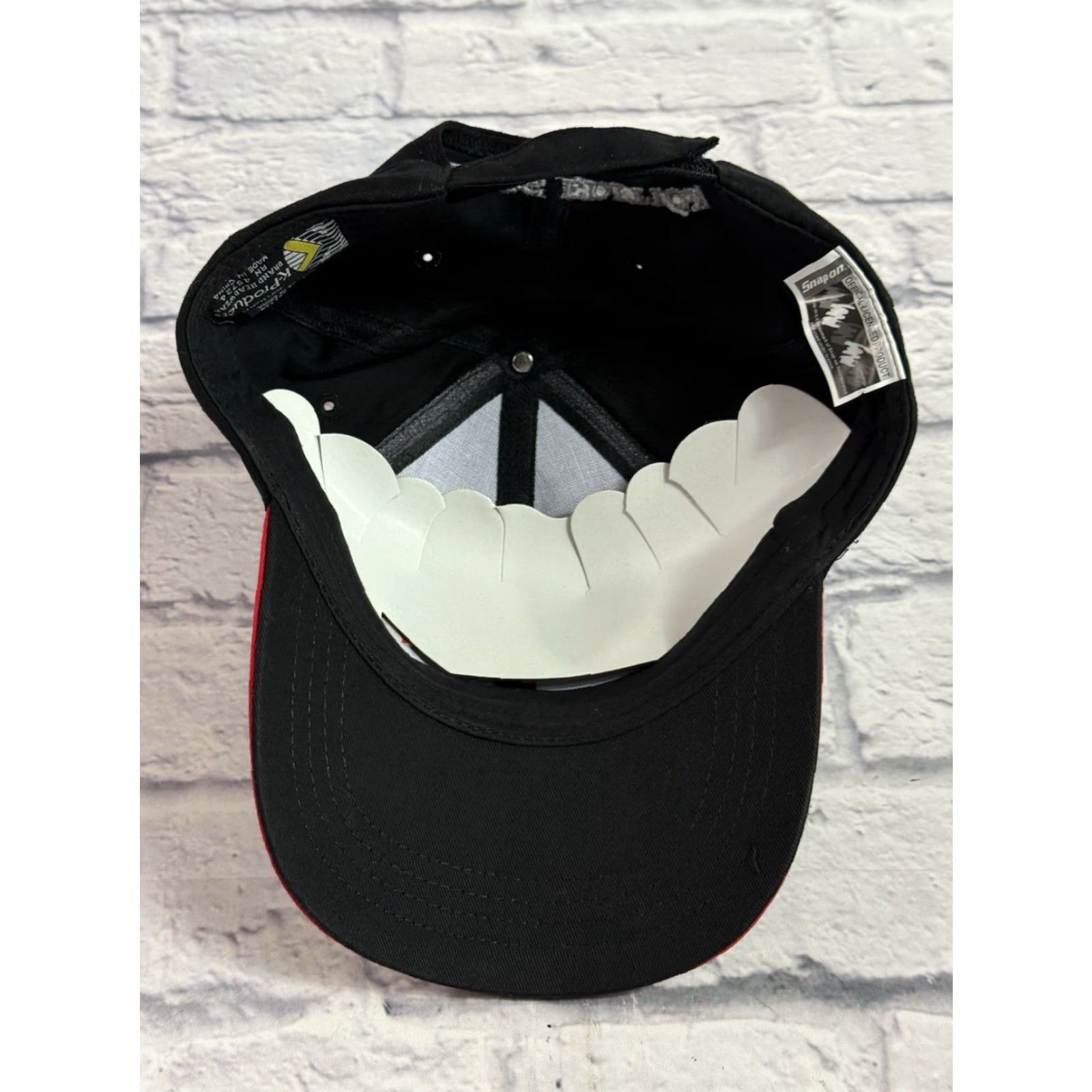 Vintage Snap-On Tools MG325 Black Adjustable Cap with Red Highlights OWNERS EDITION NEW Baseball Cap Men One Size Black Adjustable Canvas Hat Size ONE SIZE - 5 Thumbnail