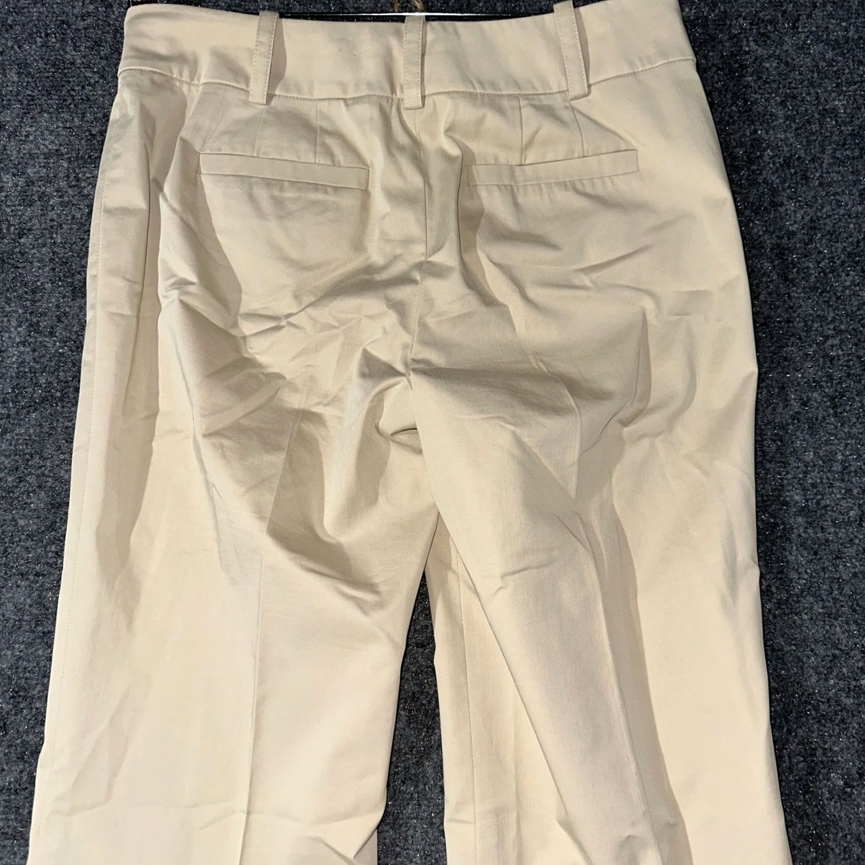 Ann Taylor VINTAGE Ann Taylor Pants Womens 2 Petite Tan Chino Straight Leg Cotton Stretch Shirt, Pants, Chino, 2P, Brown, Petite, Womens Size 26" / US 2 / IT 38 - 7 Thumbnail