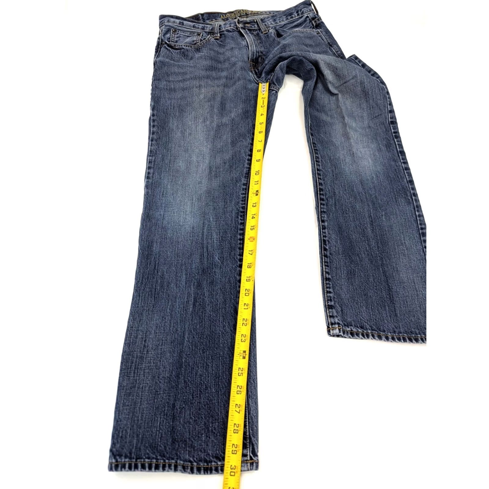 American Eagle Outfitters American Eagle Outfitters Jeans Men 34x30 Straight Leg Blue Denim 5-Pocket Stretch Regular Waist Vintage: No Size US 34 / EU 50 - 3 Thumbnail