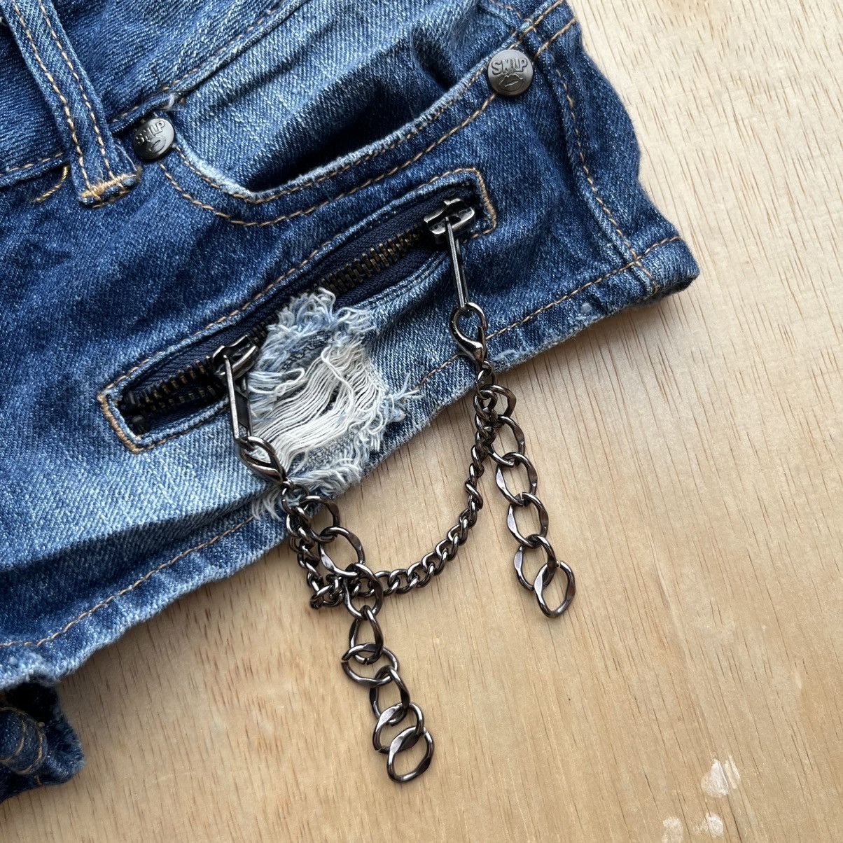 Japanese Brand SKINNY LIP DENIM JAPANESE BRAND BONDAGE MADPUNK LIKE LGB Size 30" / US 8 / IT 44 - 2 Thumbnail