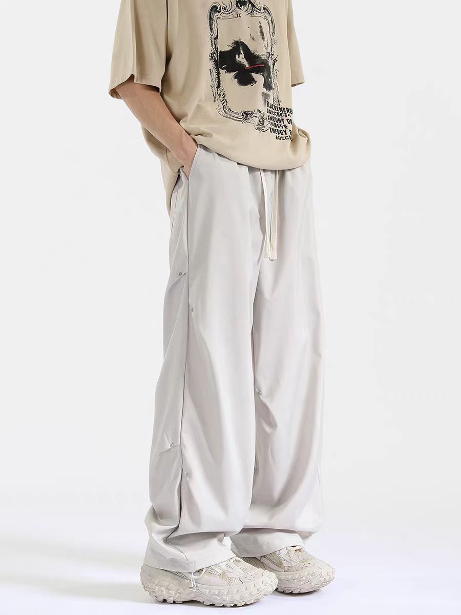 image of White High Street Vintage Loose Casual Pants, Men's (Size 30)