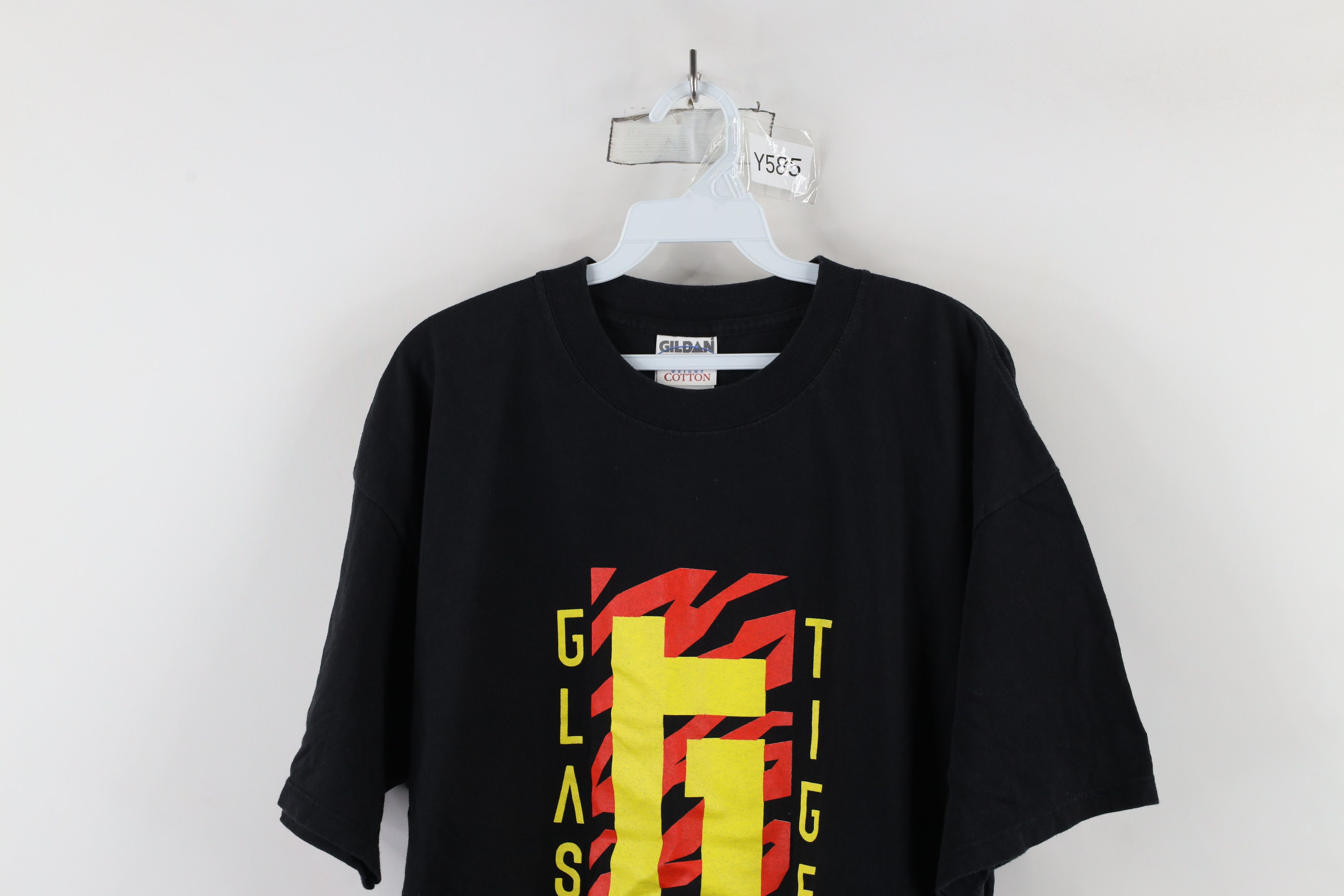 Vintage Vintage 90s Glass Tiger Band Short Sleeve T-Shirt Black Size US XL / EU 56 / 4 - 2 Thumbnail