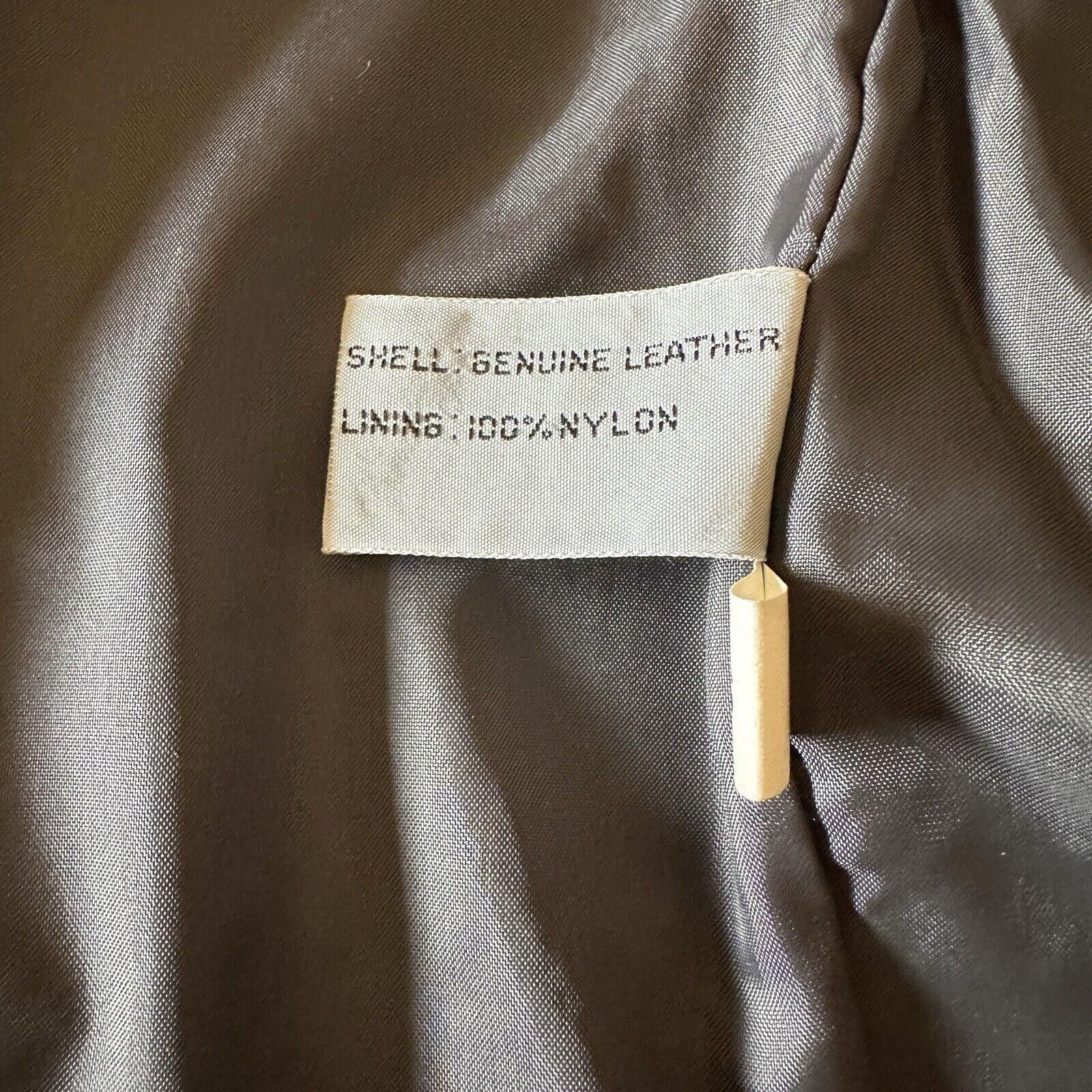Other Vintage Saddlery Grey Mens 40 Genuine Leather Jacket Blazer Size 40R - 7 Thumbnail