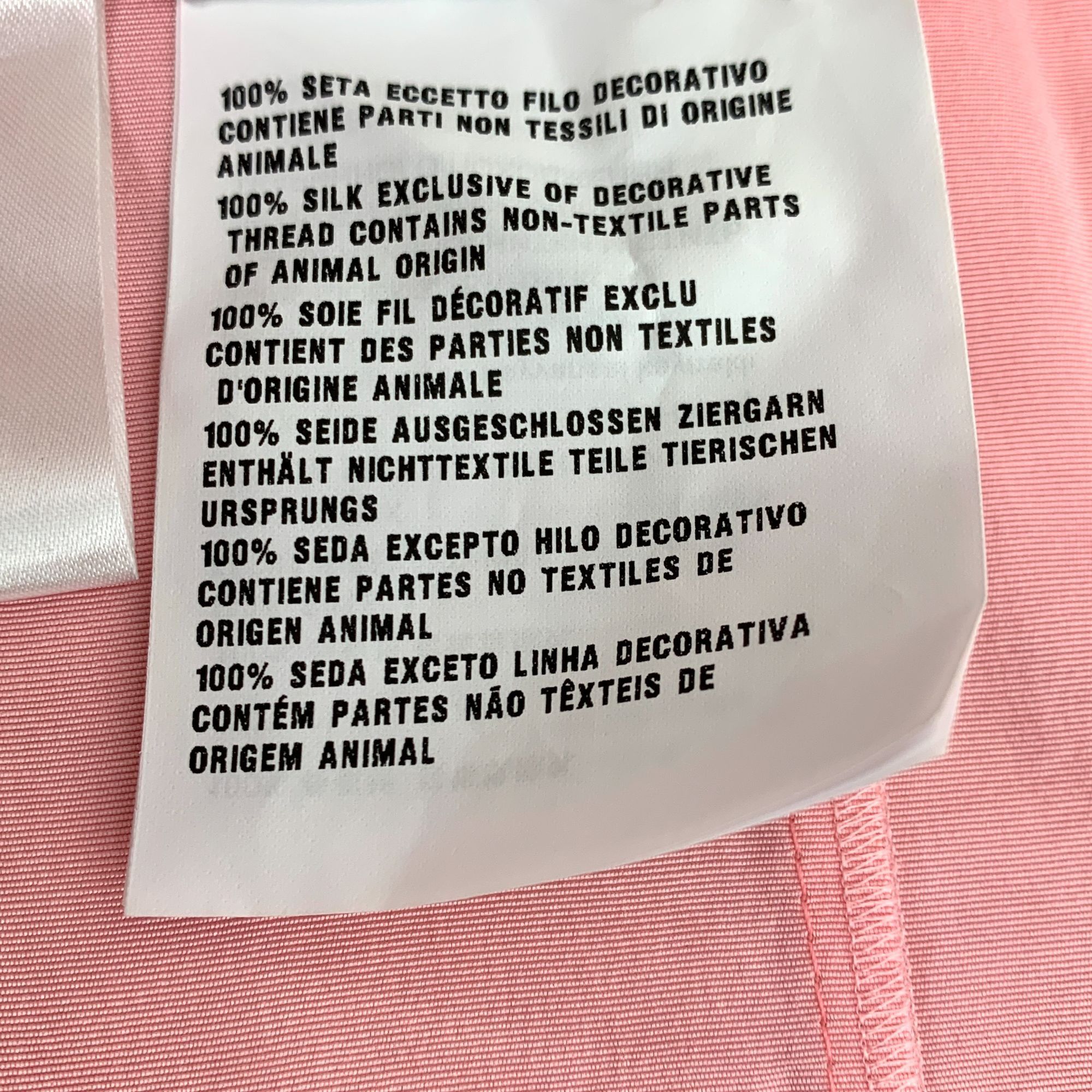 Miu Miu [Miu Miu] H11413 Pink Lace Backless Puff Sleeve Dress 42 EU Size M / US 6-8 / IT 42-44 - 11 Thumbnail