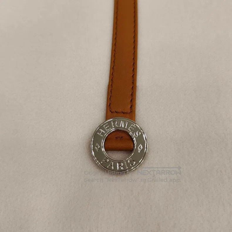 Hermes Hermes Oyster Pink Leather and Fur Drop Shoulder Short Cas Size XXS / US 00 / IT 34 - 4 Thumbnail