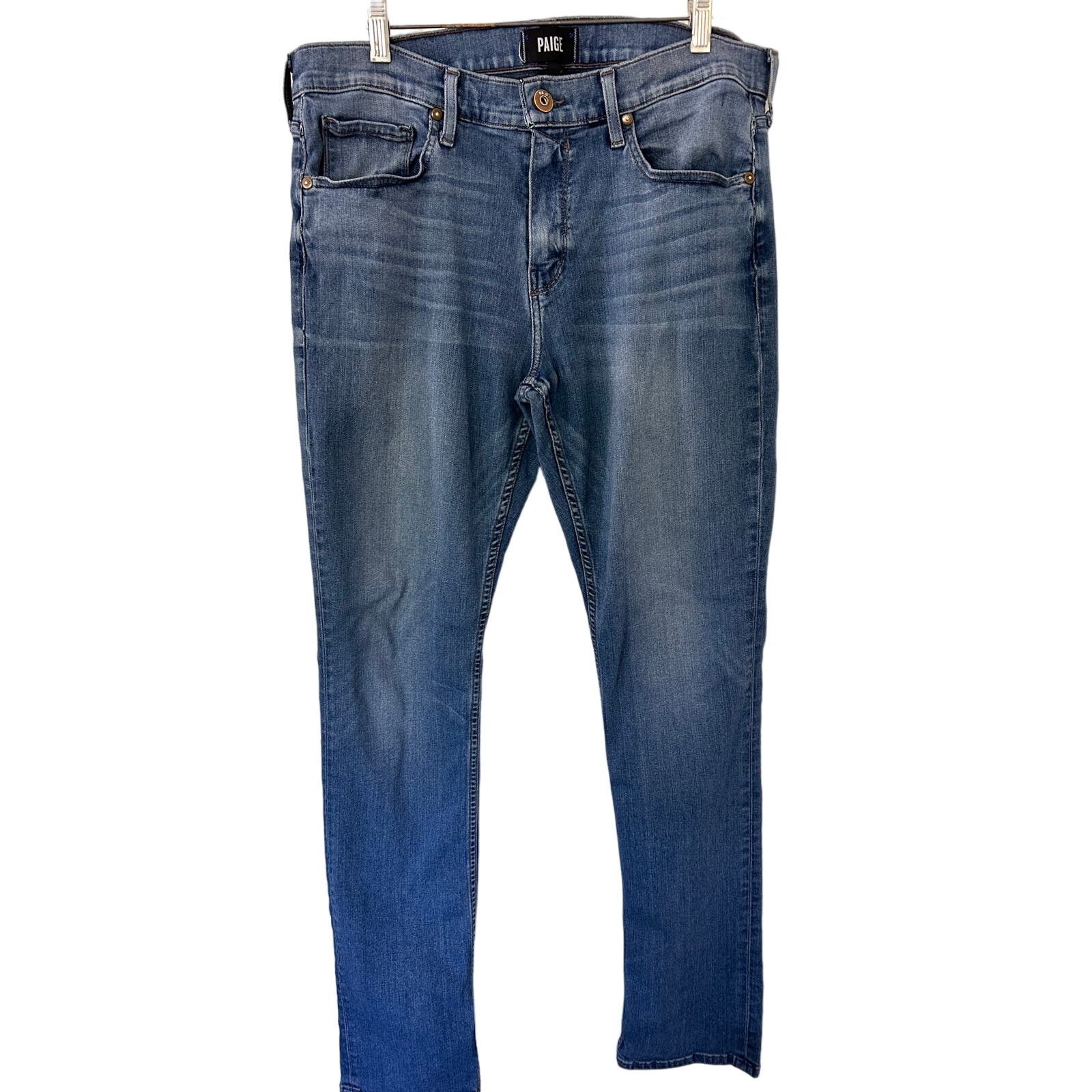 Paige PAIGE Men's Federal Denim Straight jeans size 34 Size US 34 / EU 50 - 1 Thumbnail