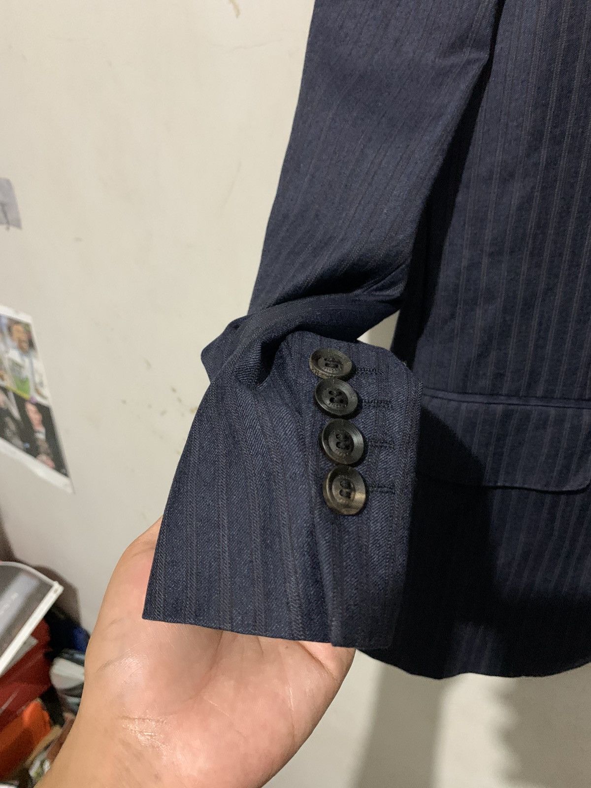 Loro Piana Loro Piana Maestro Cadel Suits Blazer Old Blue Size XL Size 40R - 5 Thumbnail