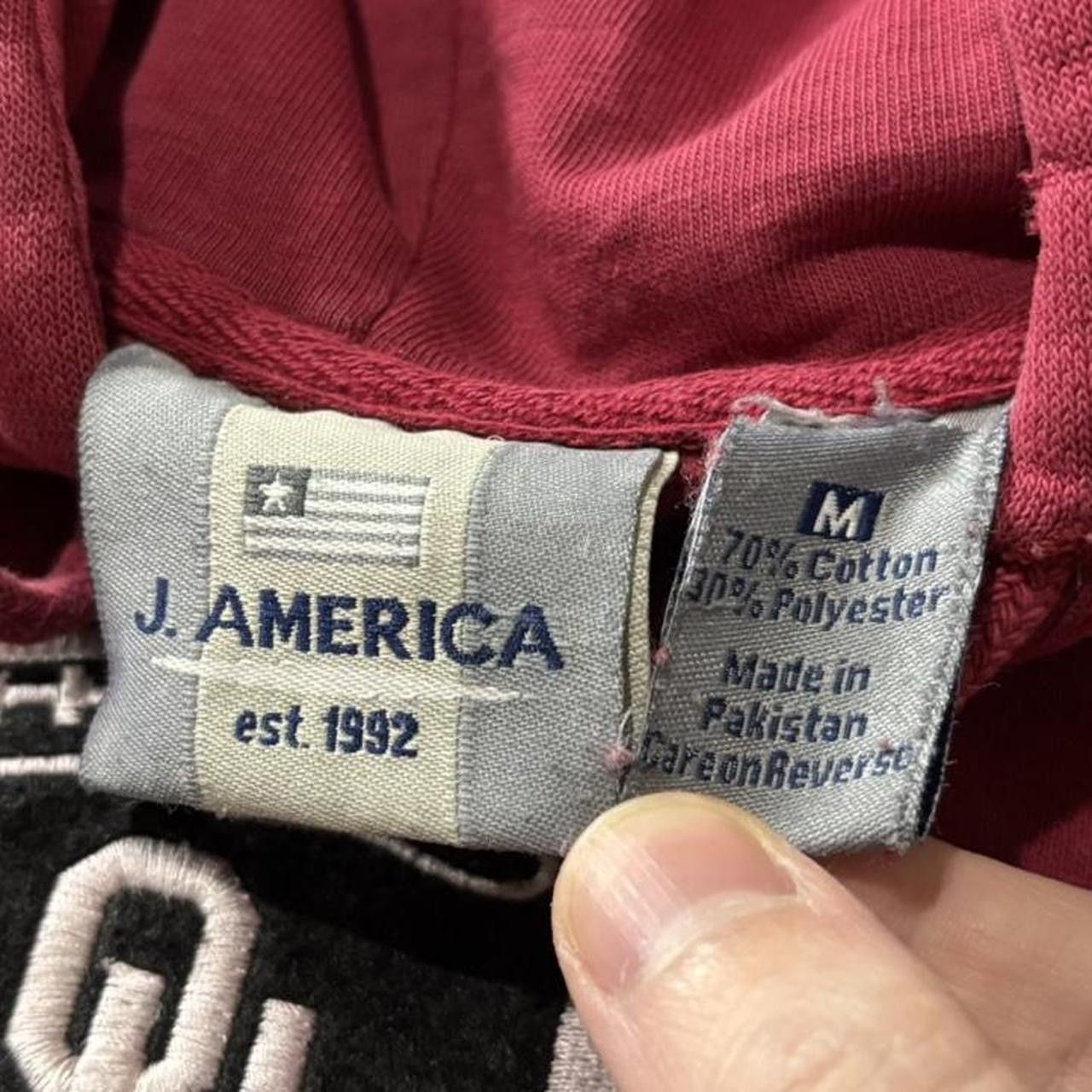 Vintage Vintage 90s Burgundy Oklahoma College Hoodie - M Size US M / EU 48-50 / 2 - 6 Thumbnail