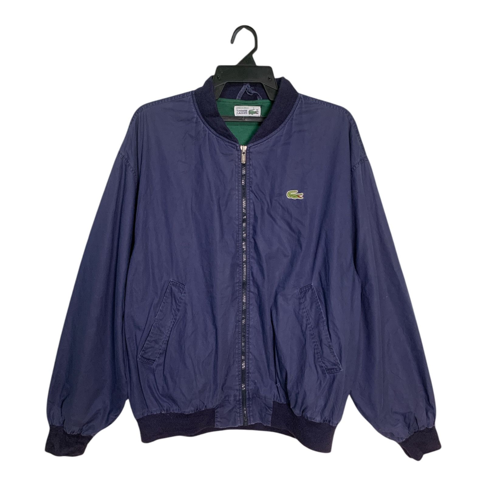 Designer × Lacoste × Vintage Rare Design Vintage Chemise Lacoste Zipper Jackets Size US XL / EU 56 / 4 - 1 Thumbnail