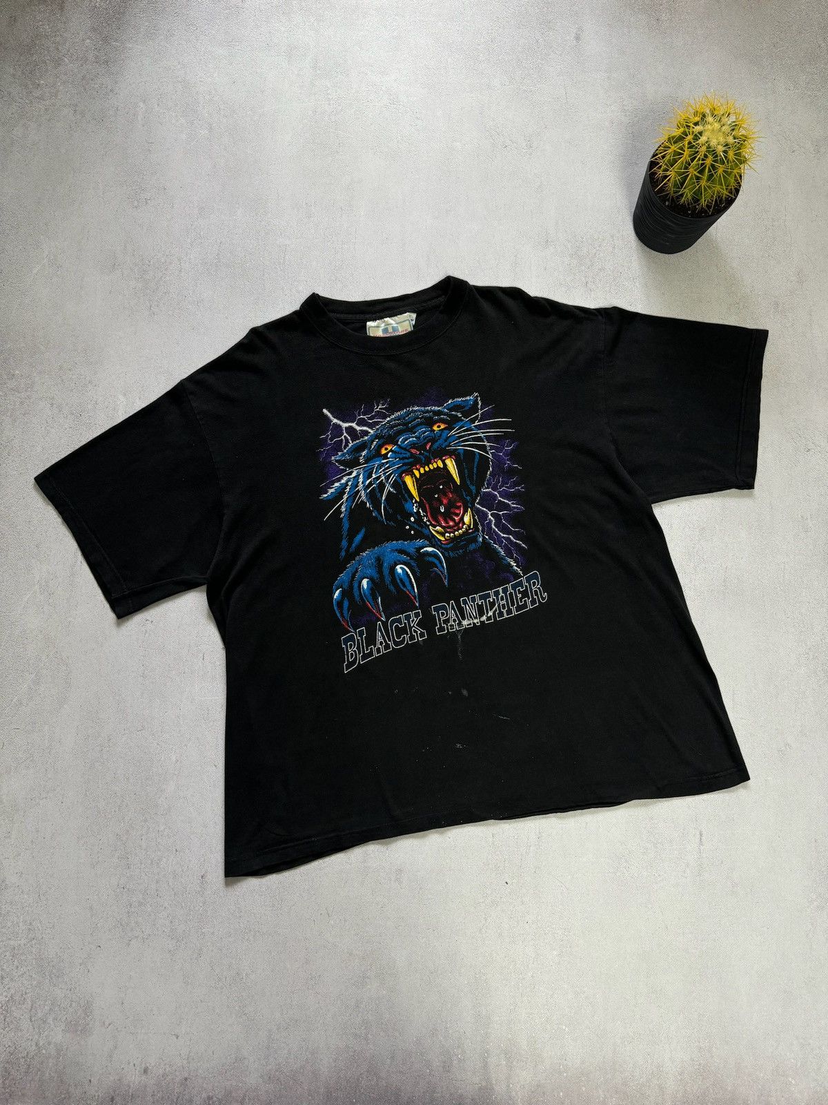 Vintage Black Panther T Shirt Baggy 70s USA American
