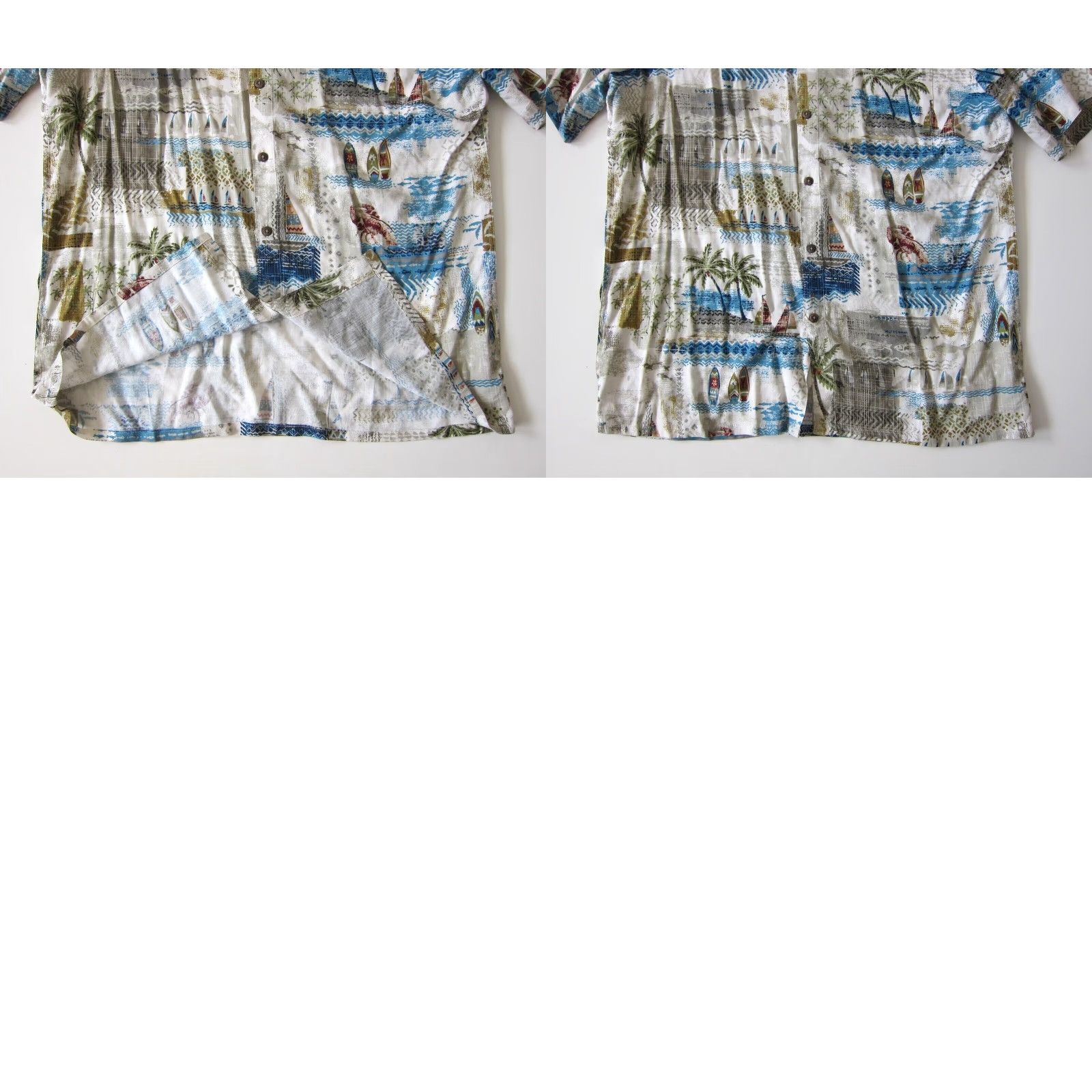 Vintage Campia Moda 100% Rayon Blue Pink Lobster Surf Floral Hawaiian Shirt Men Large Size US L / EU 52-54 / 3 - 8 Thumbnail