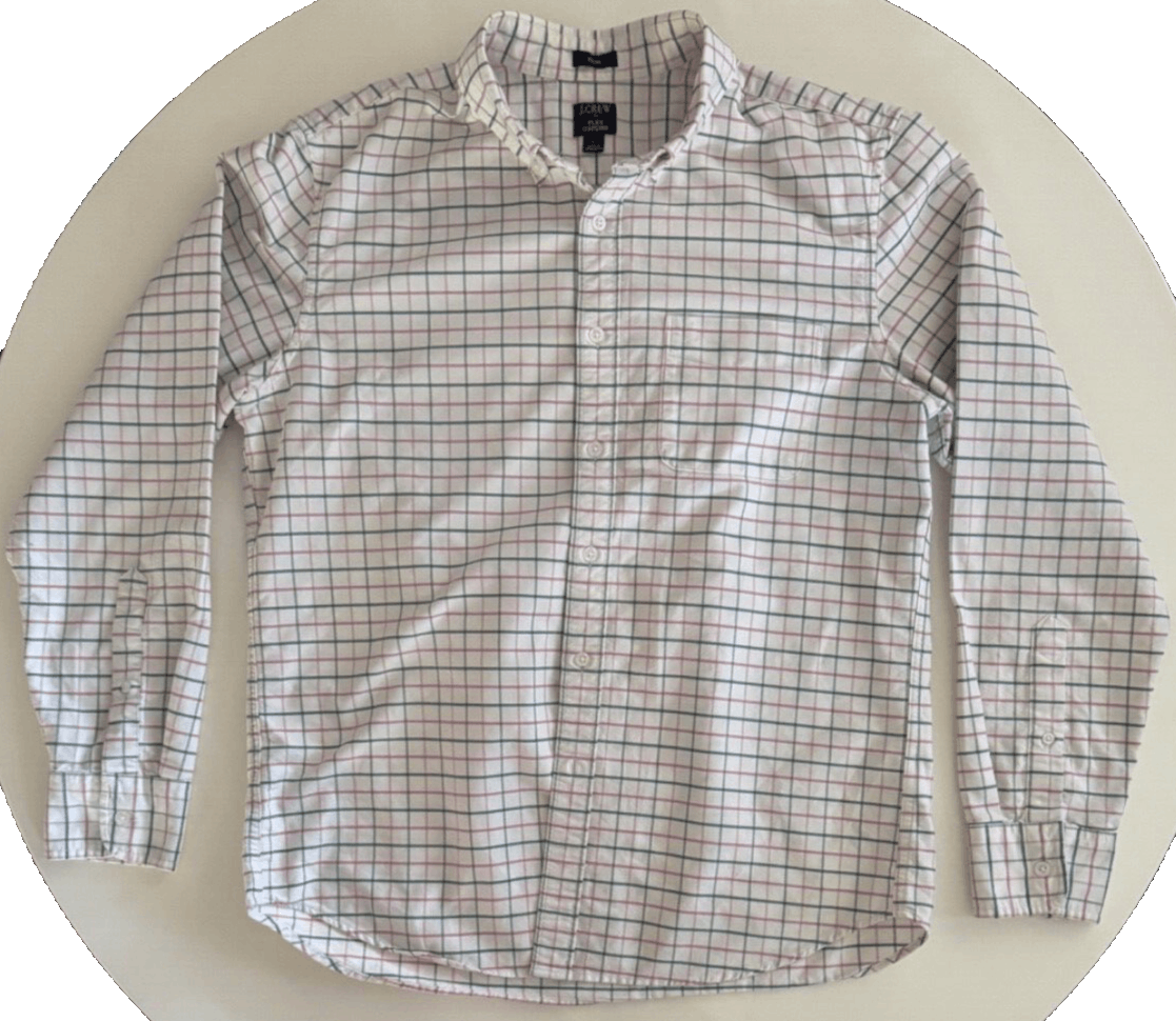 J.Crew J Crew Mens L Flex Oxford Shirt Button Down Green Red Check Size US L / EU 52-54 / 3 - 1 Thumbnail