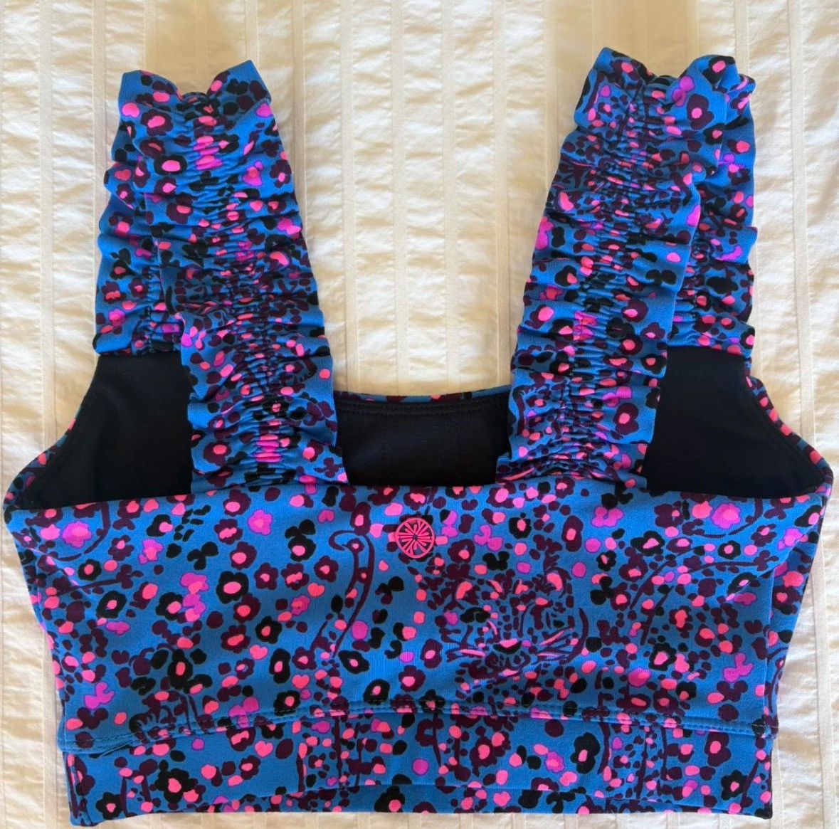 Lilly Pulitzer ruffled sports bra Size XXS / US 00 / IT 34 - 2 Thumbnail