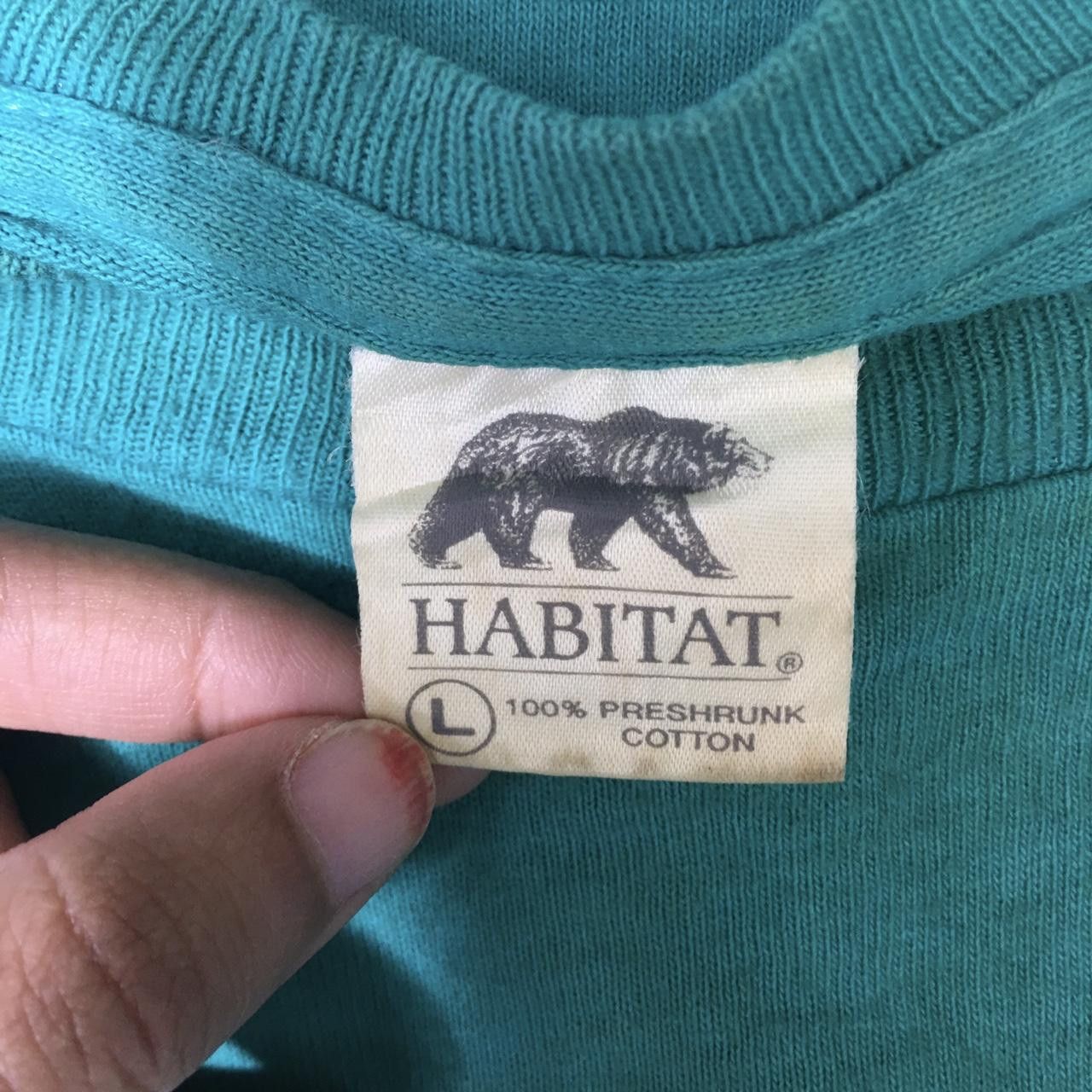 Habitat Vtg 90’ HABITAT WILD WOLF Full Moon Nature Tee Shirt Size US L / EU 52-54 / 3 - 3 Thumbnail