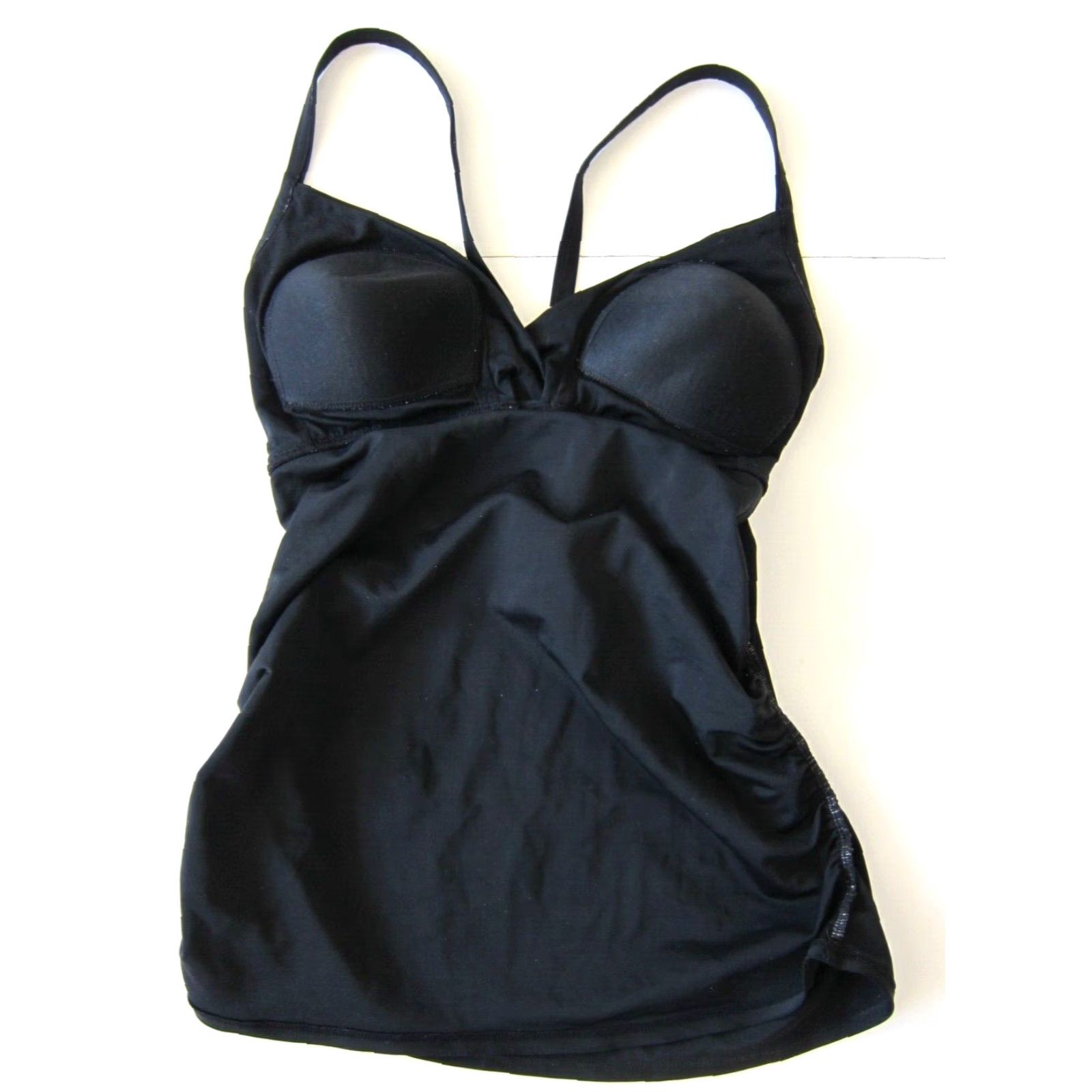 Pinko Pink Blush Maternity Black Built In Bra Tankini Swim Top Women Size Large Size L / US 10 / IT 46 - 4 Thumbnail
