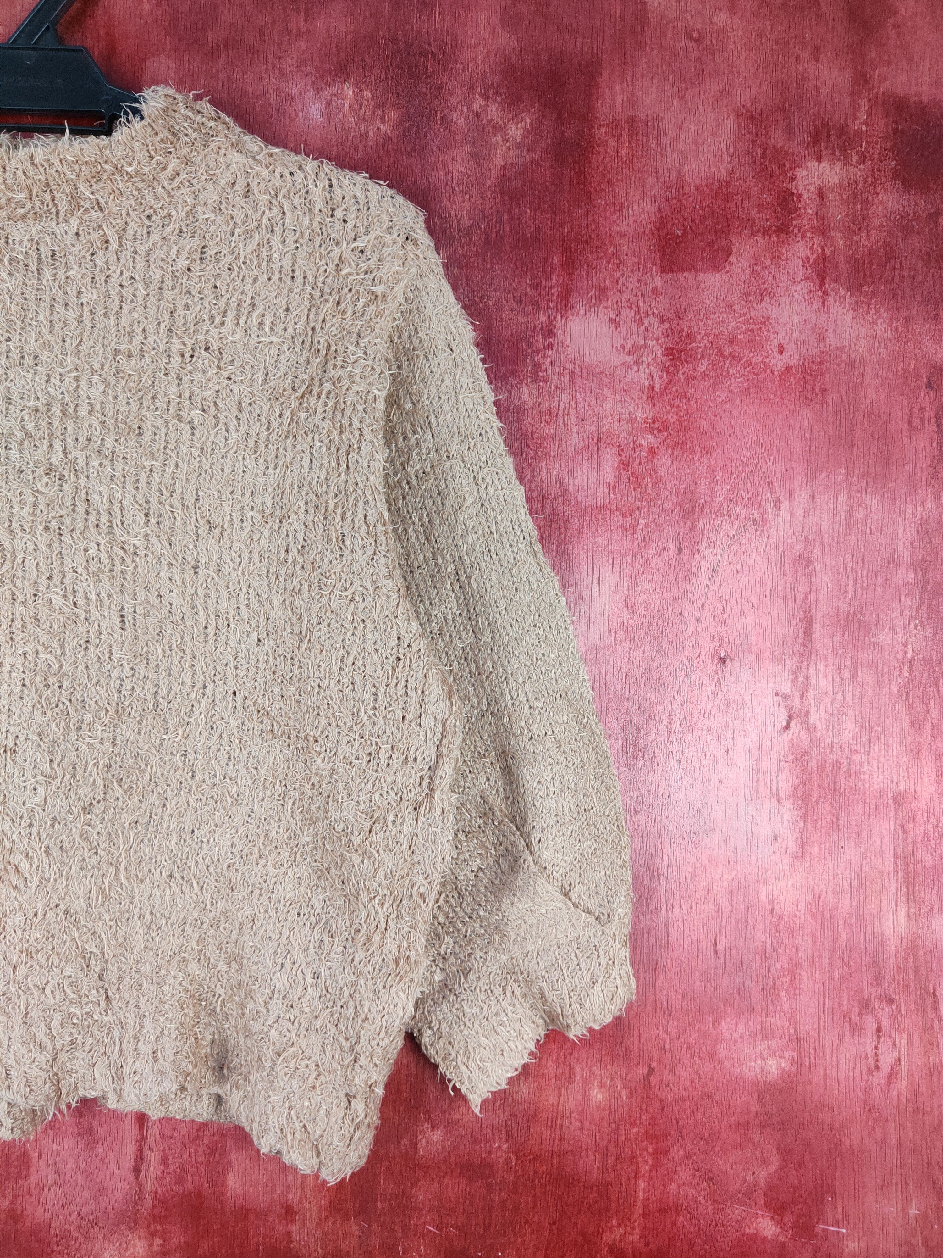 GU × Homespun Knitwear × Japanese Brand GU Brown Shag Shaggy Fur Mohair Knitwear #S1991 Size M / US 6-8 / IT 42-44 - 5 Thumbnail