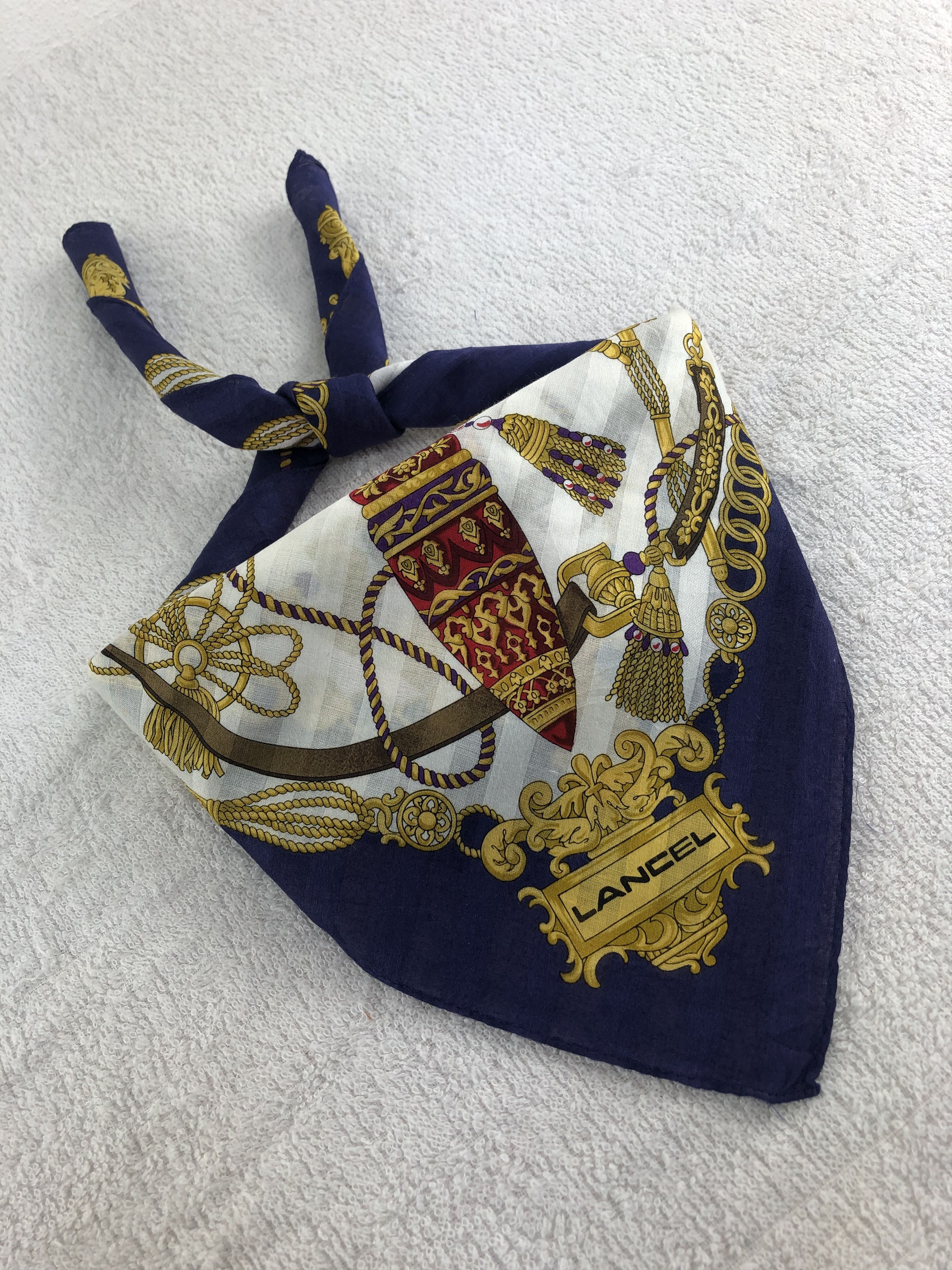 Lancel Lancel Handkerchief / Bandana / Neckerchief C326 Size ONE SIZE - 2 Thumbnail