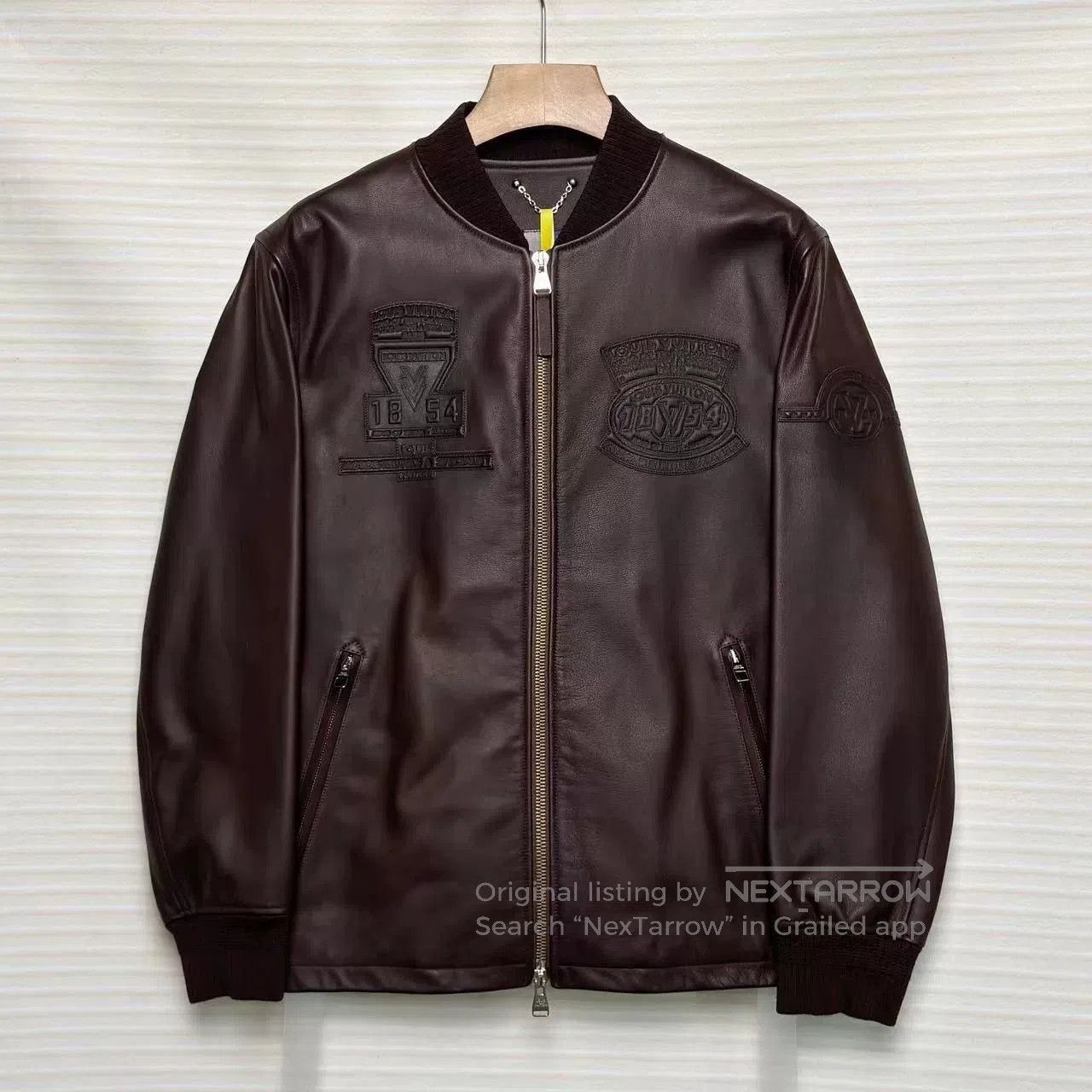 Louis Vuitton Louis Vuitton Brown Calfskin Badge Jacket. Size US L / EU 52-54 / 3 - 1 Thumbnail