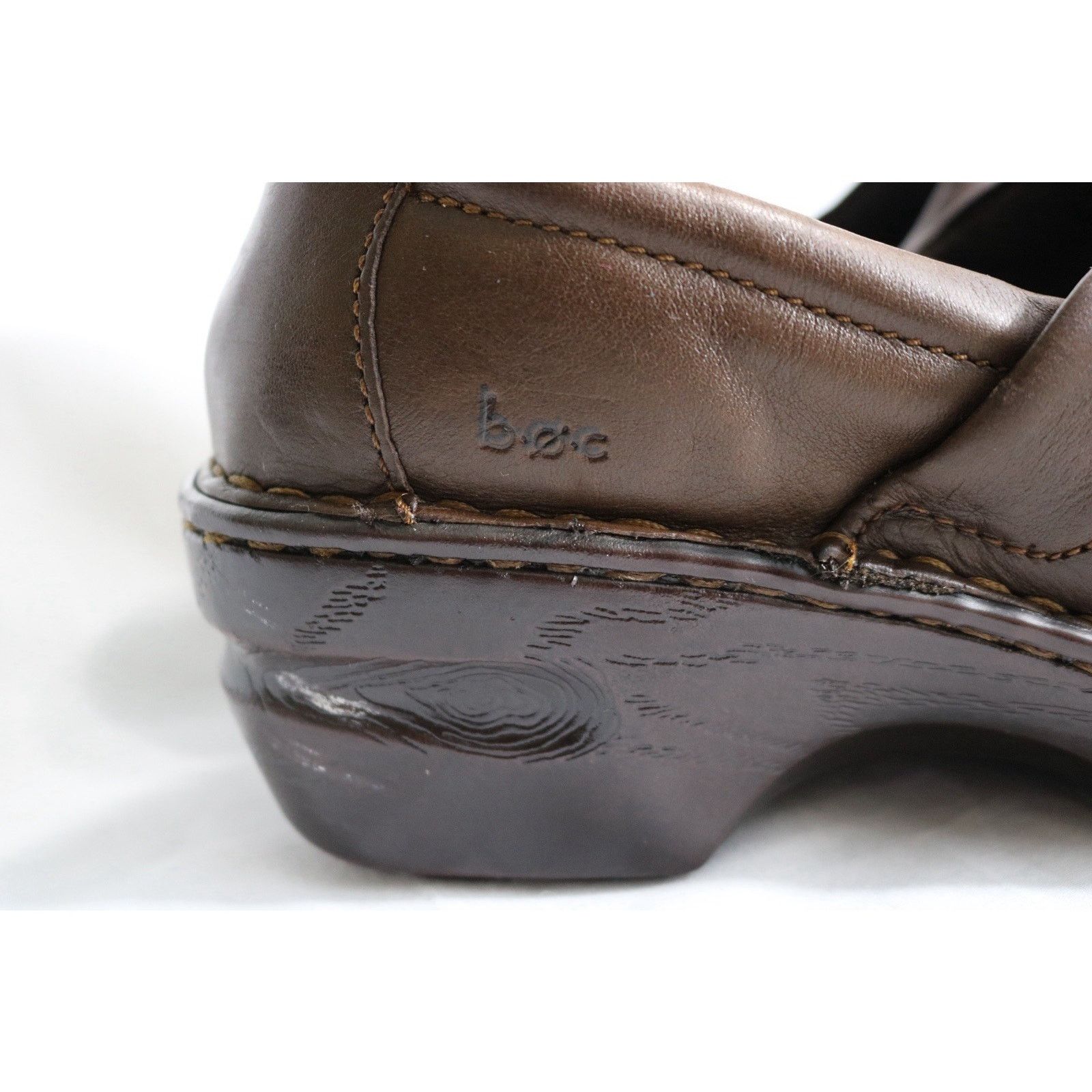 Boc US 9.5M BØC Peggy Clogs Leather Mule Women Slip-on Shoes Size US 9.5 / IT 39.5 - 2 Thumbnail
