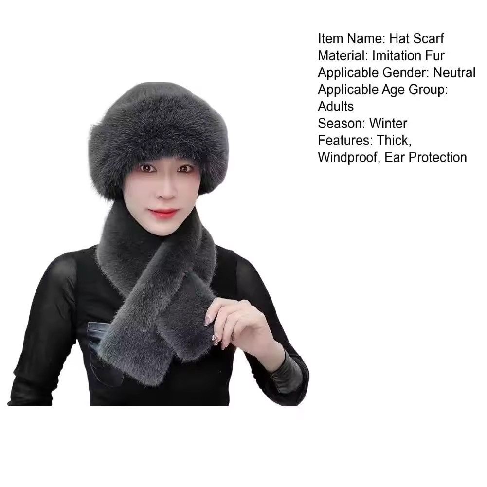 Other Women Winter Mongolian Hat Neck Warmer Size ONE SIZE - 2 Thumbnail