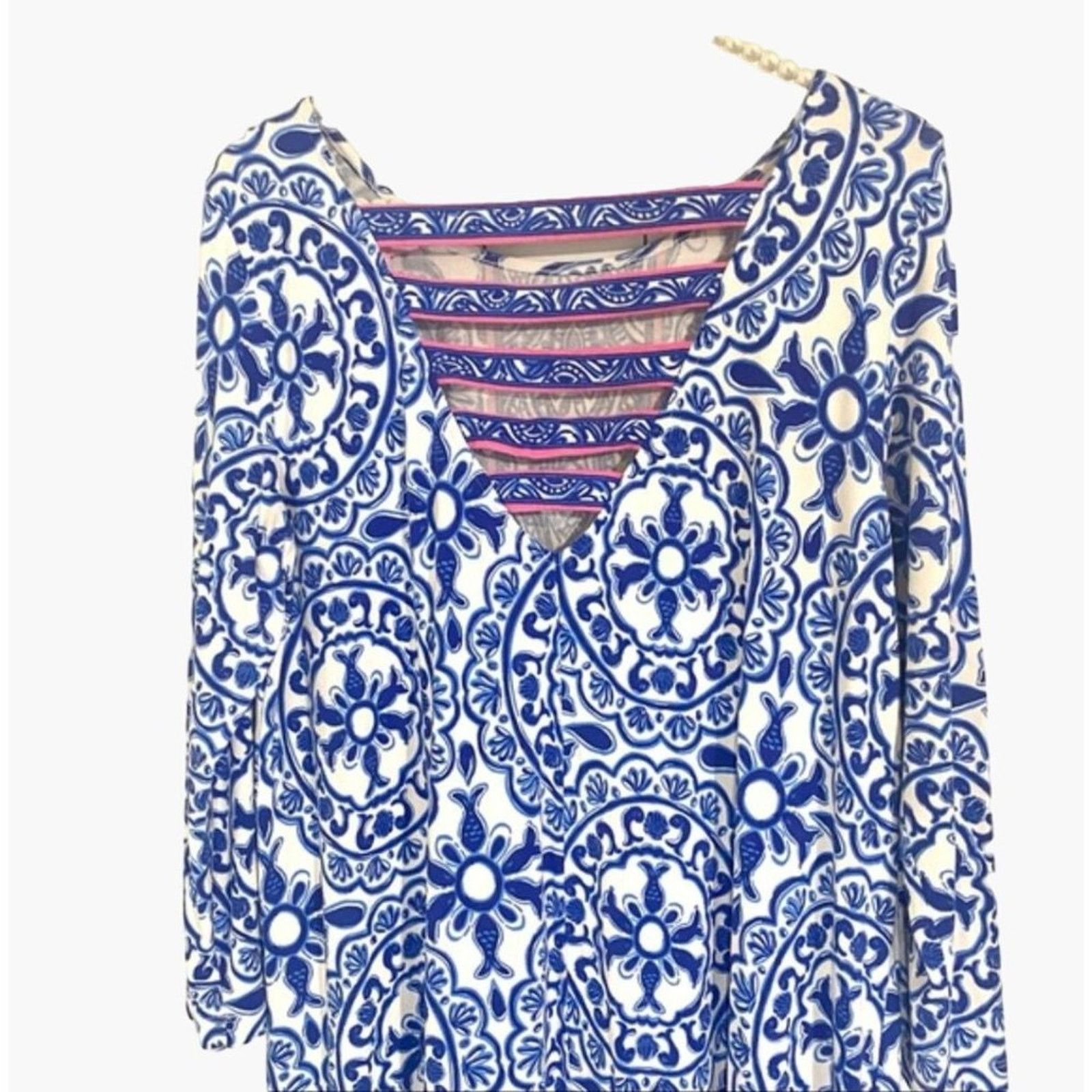 Lilly Pulitzer Lilly Pulitzer Pooling Around Ophelia Dress Large comfort Size L / US 10 / IT 46 - 4 Thumbnail