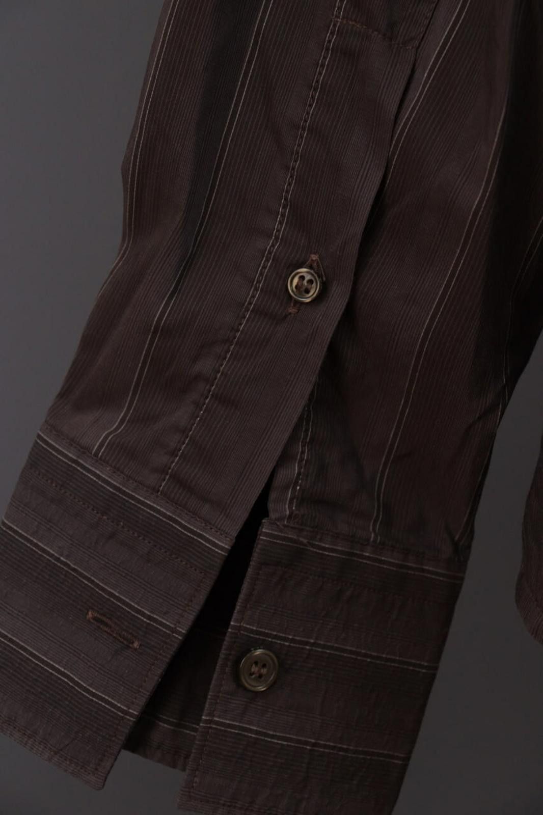 Ermenegildo Zegna Zegna Brown City Button Down Shirt Size 42 / 16 1/2 Size US M / EU 48-50 / 2 - 12 Thumbnail