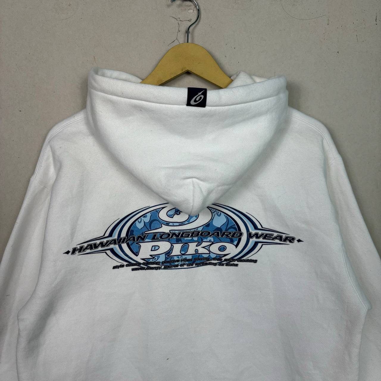 Vintage Vintage Piko Hawaiian Longboard Surf Hoodie Zip Up White L⁠ Size US L / EU 52-54 / 3 - 3 Thumbnail
