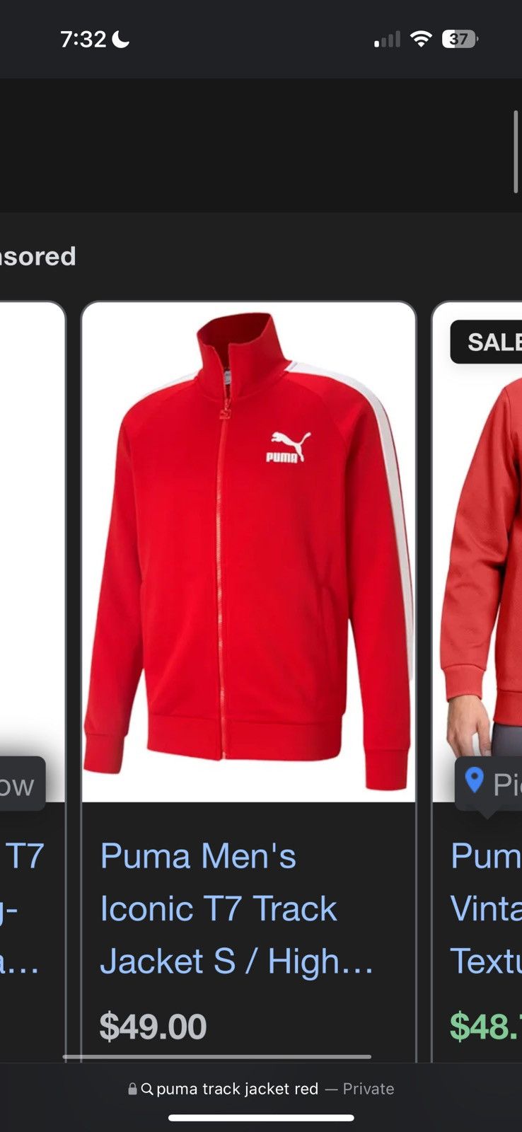 Puma Puma Track Jacket Red Size US M / EU 48-50 / 2 - 4 Thumbnail