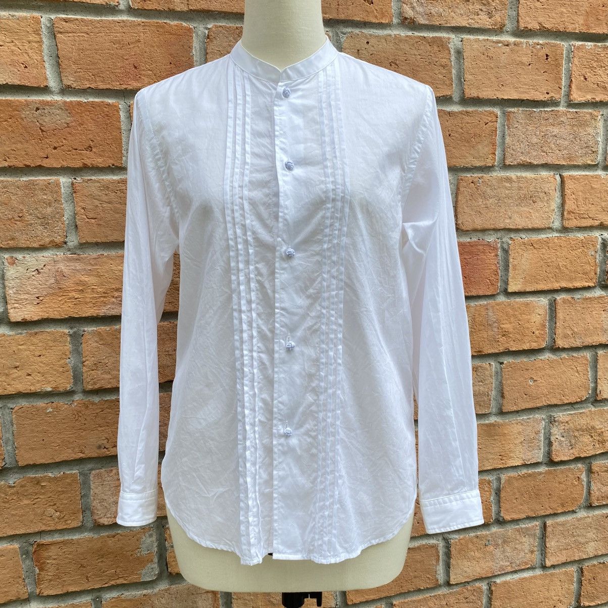 Zucca Zucca White Fitted Button-Up Shirt Size XS / US 0-2 / IT 36-38 - 25 Thumbnail