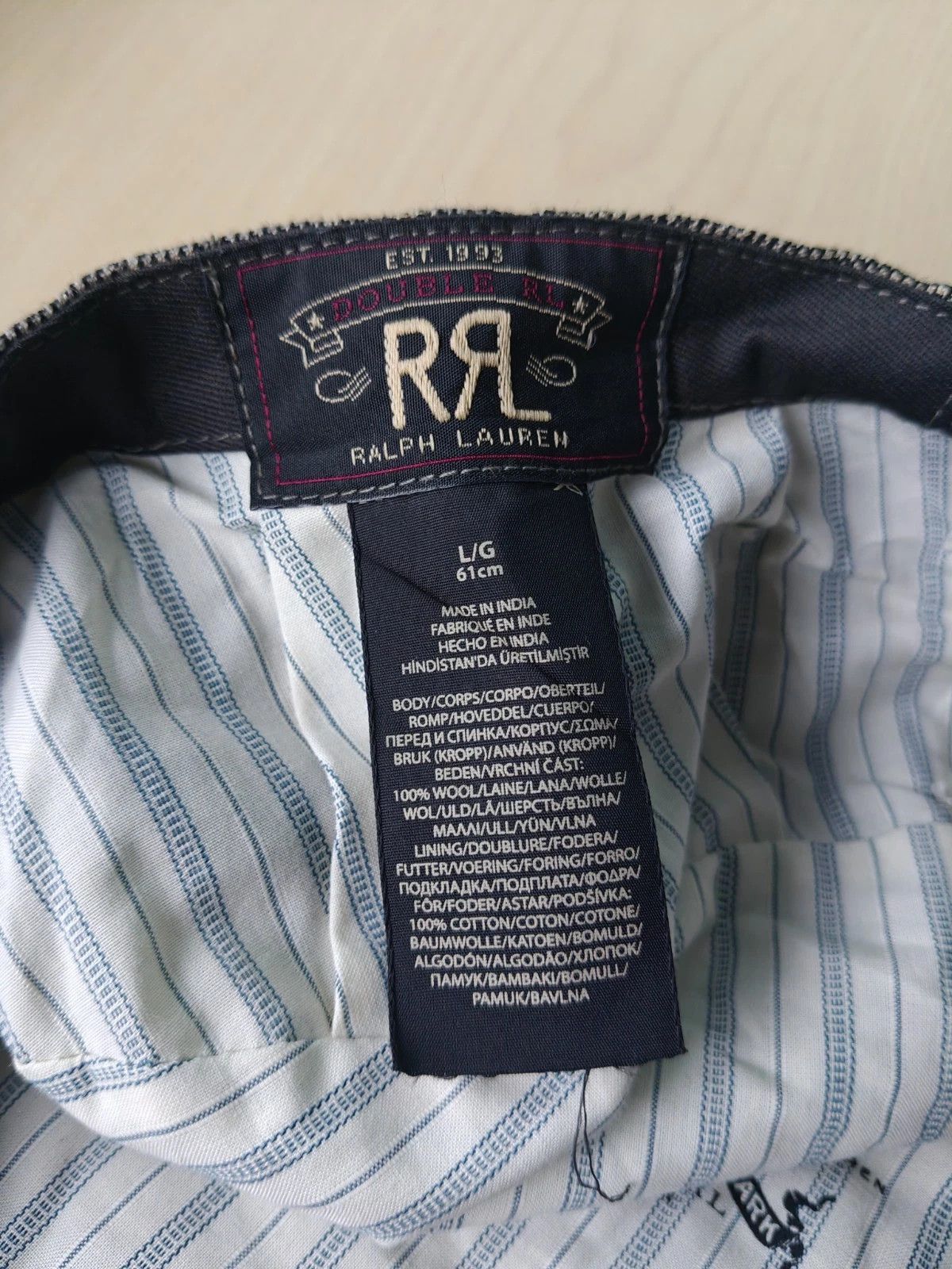 RRL Ralph Lauren DOUBLE RL Wool-Cotton Glen Plaid Newsboy Cap T/1923 Size ONE SIZE - 10 Thumbnail