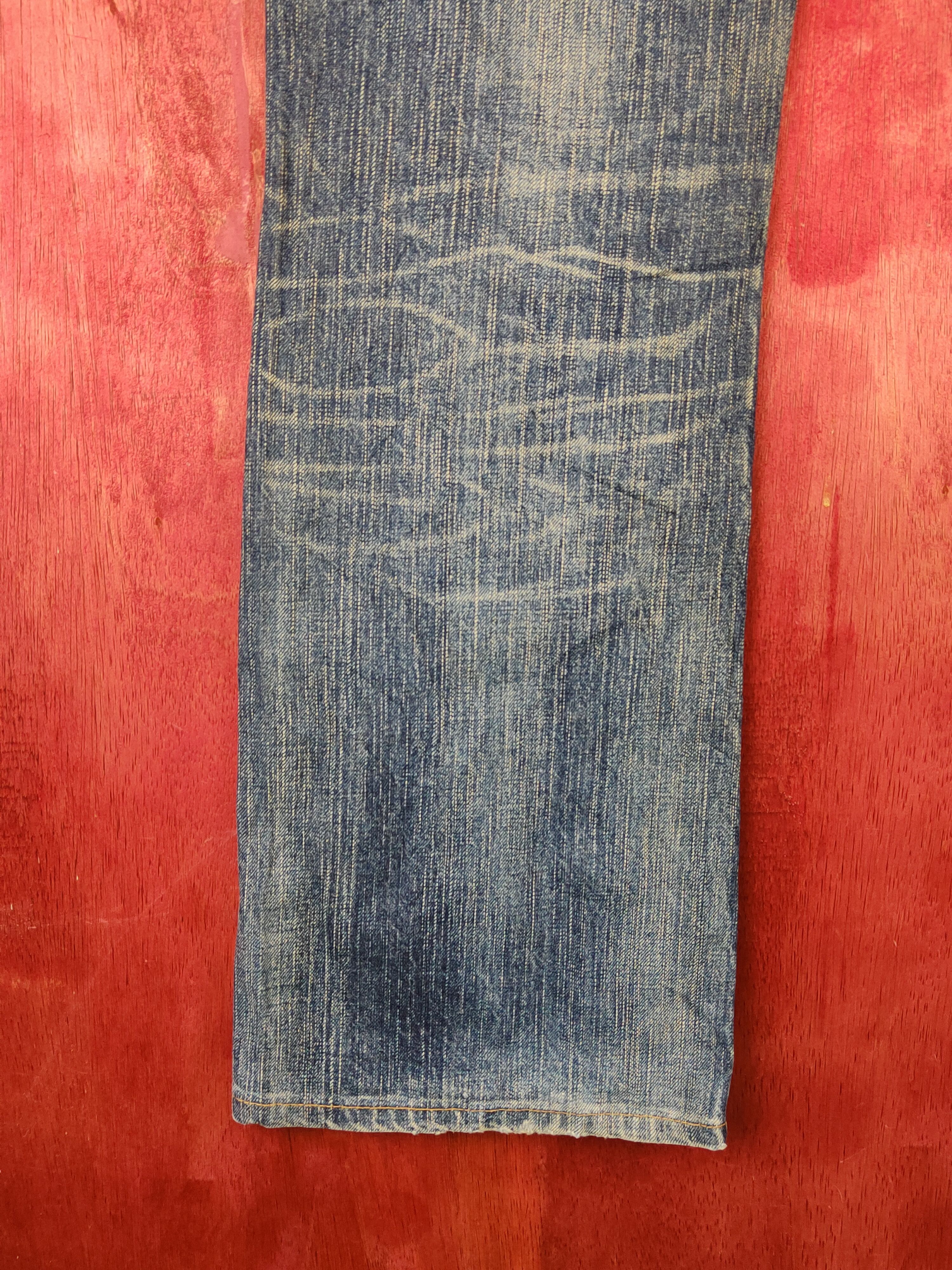 Edwin Edwin Dark Blue Faded Distressed Ripped Jeans #S2241 Size US 30 / EU 46 - 9 Thumbnail