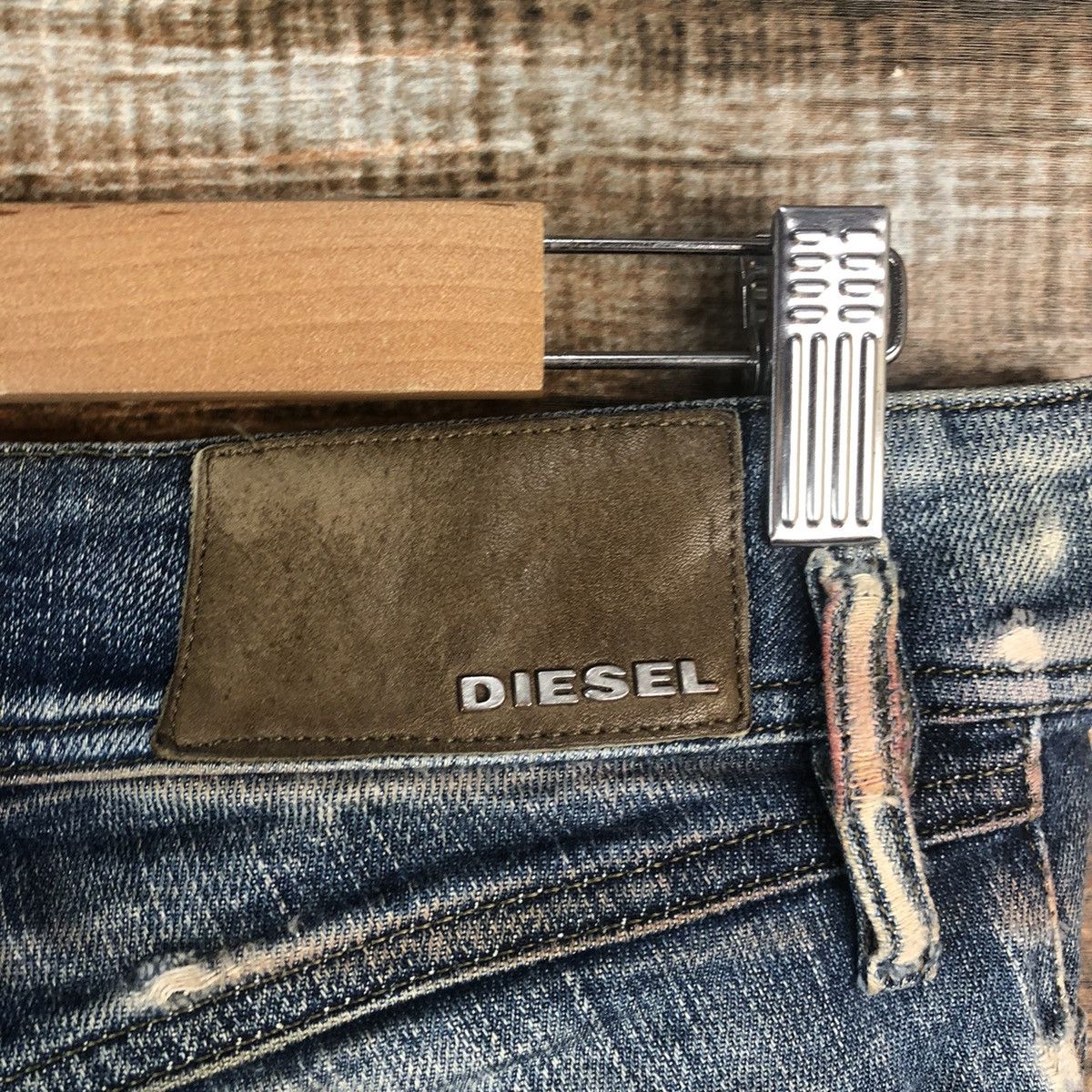 Diesel Diesel italy Black Distressed ripped Denim Pants #A2117 Size 27" / US 4 / IT 40 - 22 Thumbnail
