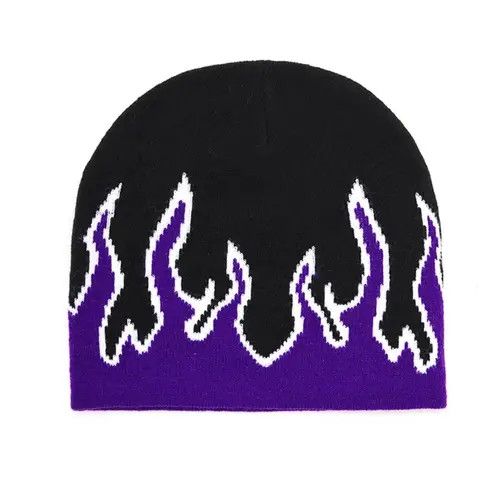 VIBE Inferno Fire Flame Beanie Size ONE SIZE - 8 Thumbnail