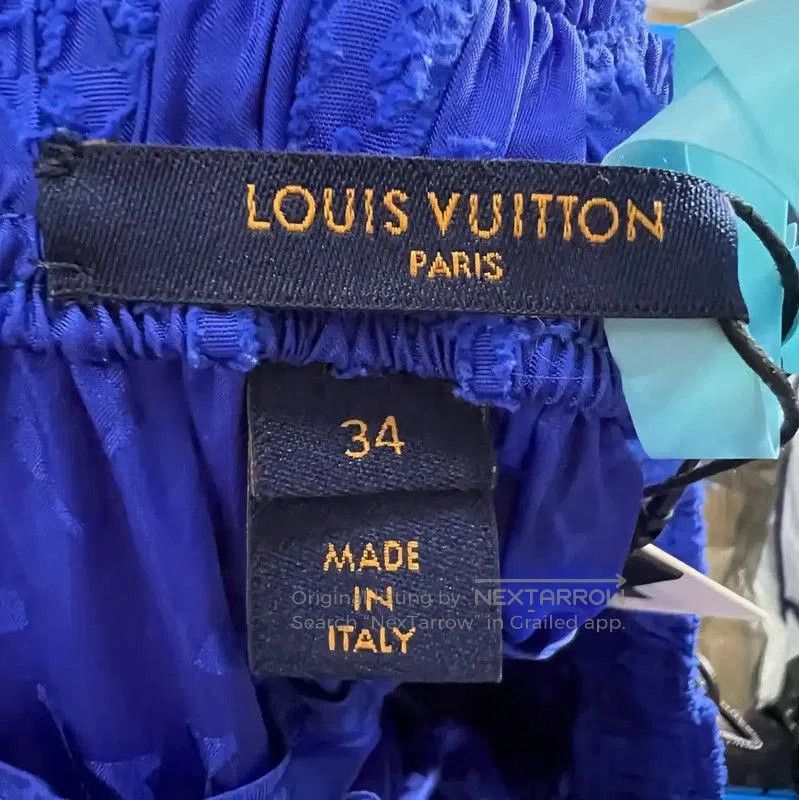 Louis Vuitton Louis Vuitton Summer Blue Cotton Logo Casual Pants . Size 28" / US 6 / IT 42 - 4 Thumbnail